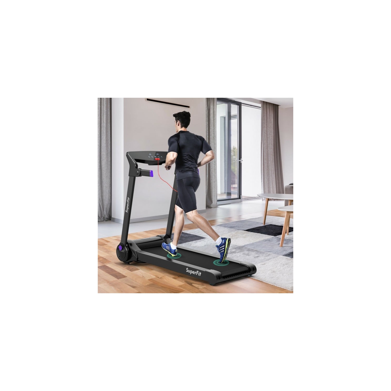 Tapis roulant électrique pliable de 3 HP