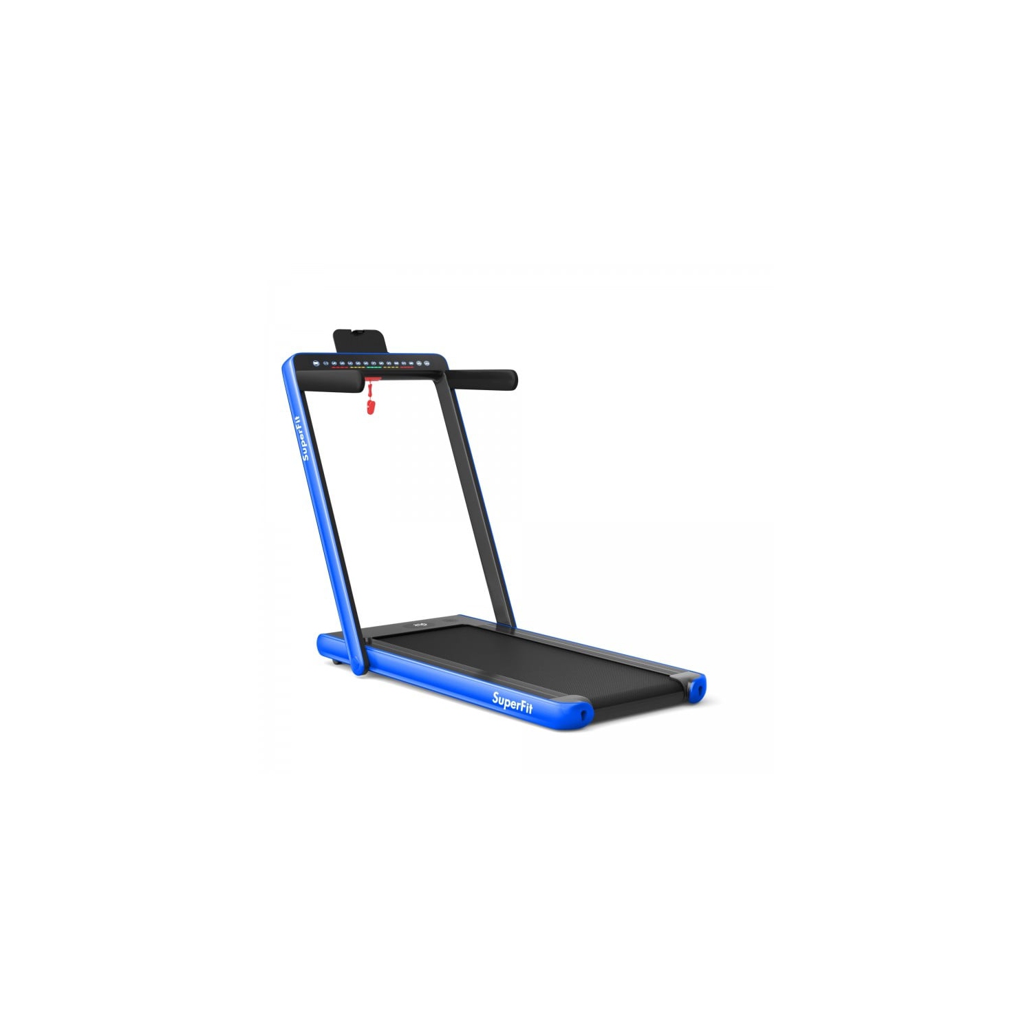 2-in-1 Electric Motorized Health and Fitness Folding Treadmill with Dual Display