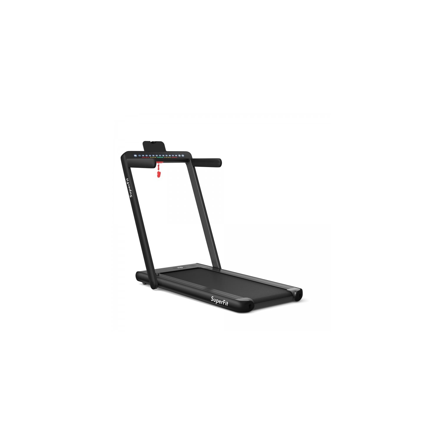 2-in-1 Electric Motorized Folding Treadmill with Dual Display