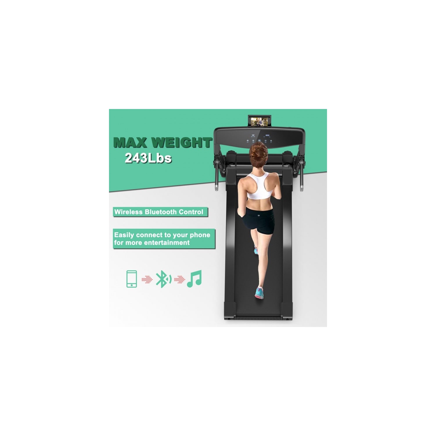 3 HP Folding Electric Treadmill Running Machine