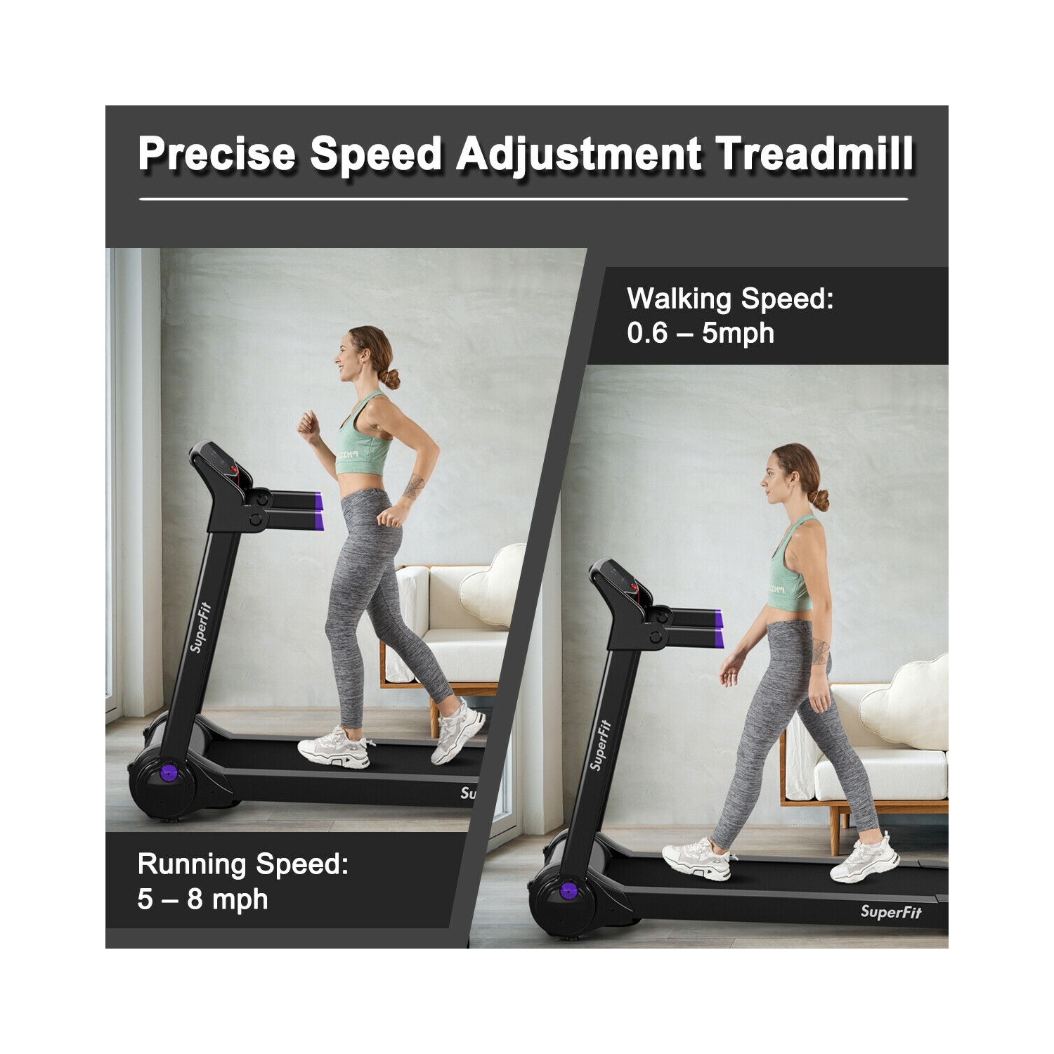 3 HP Folding Electric Treadmill Running Machine