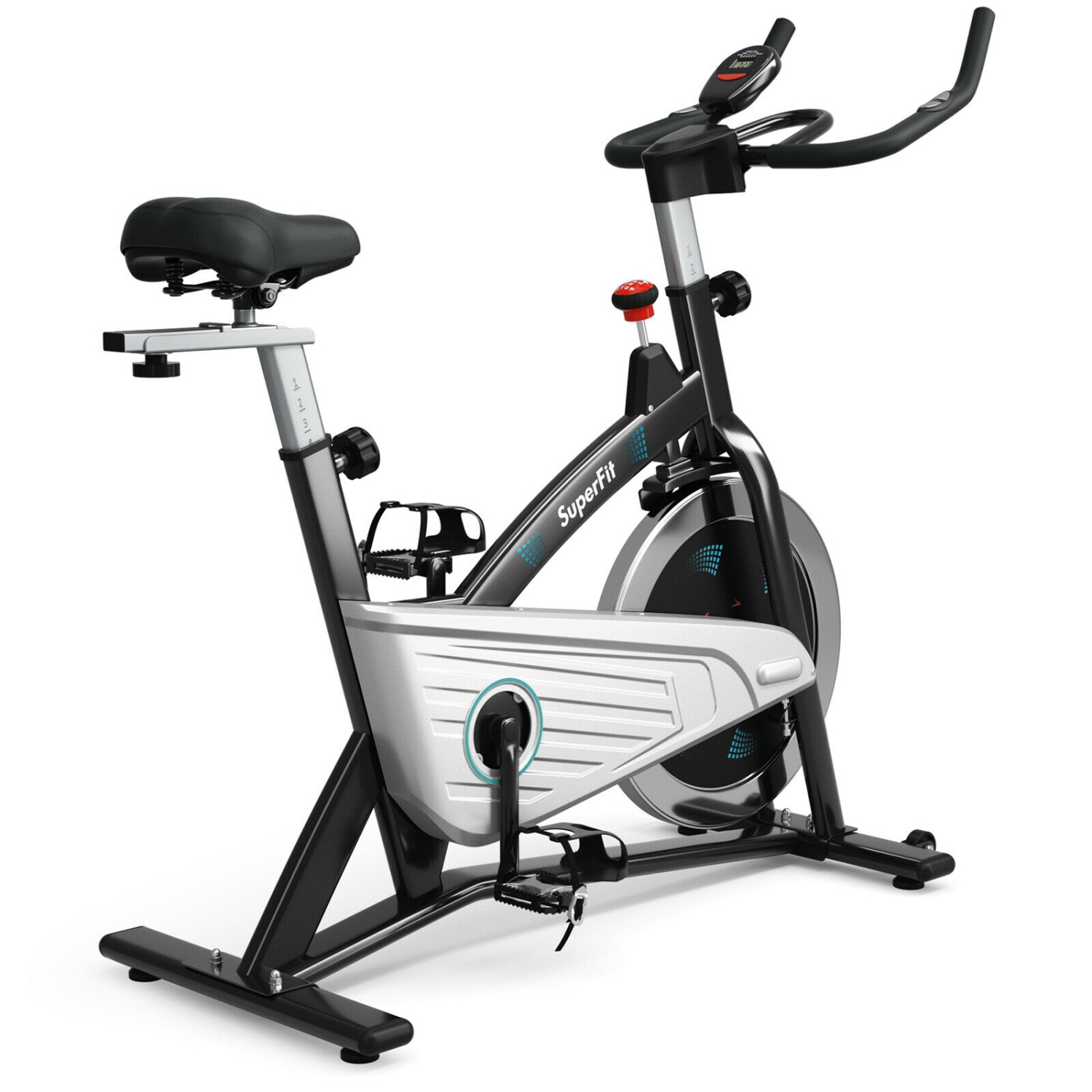 Vélo d’entraînement magnétique intérieur fixe de 30 lb avec moniteur pour salle de sport et maison