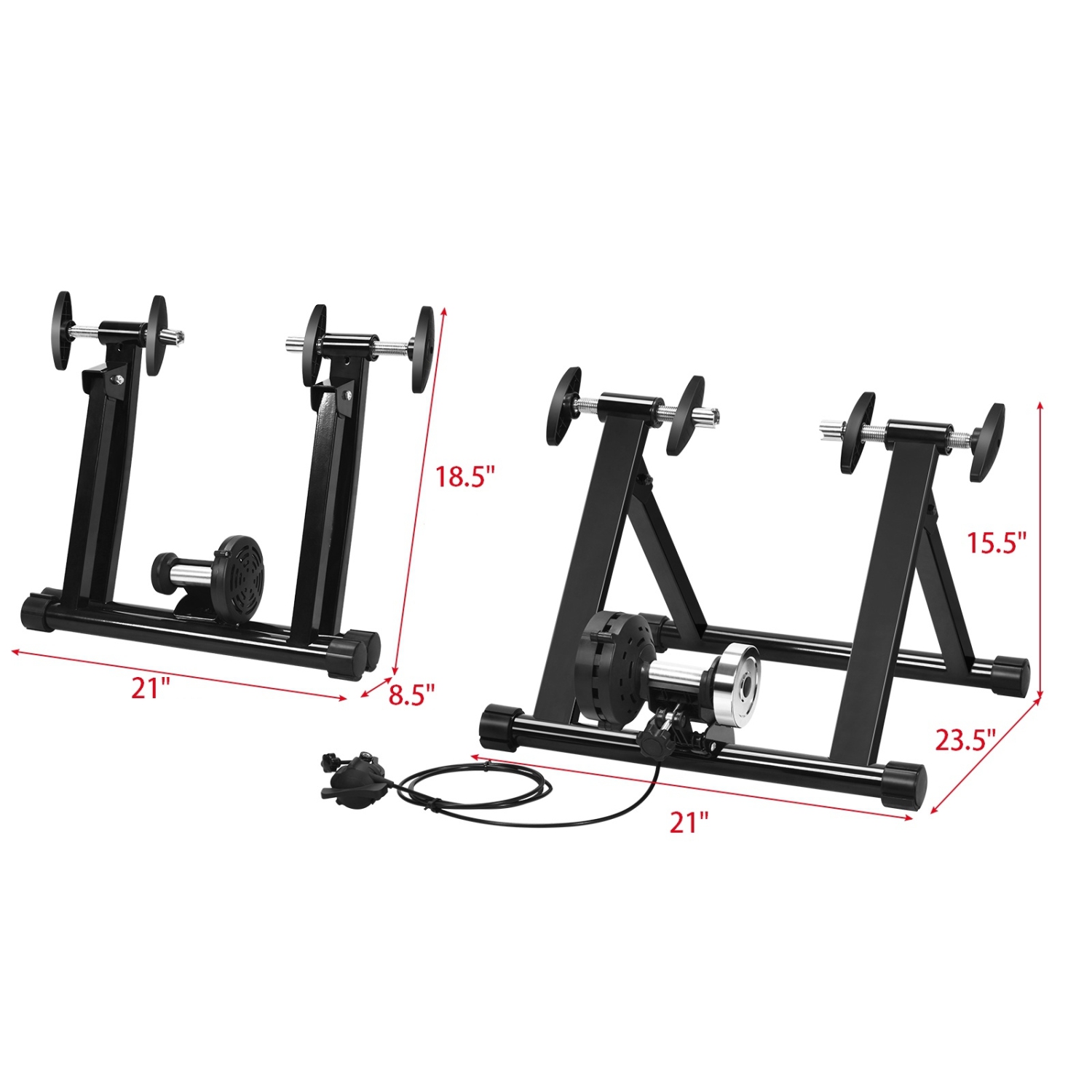 8 Adjustable Resistance Indoor Steel Bicycle Exercise Stand