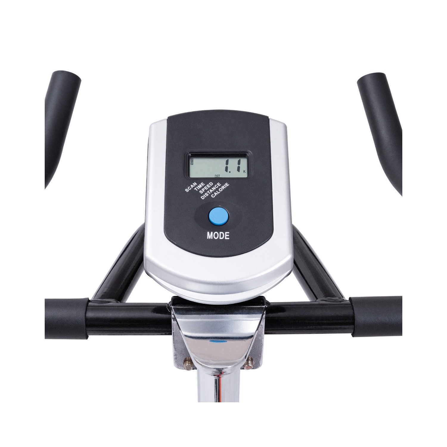 Indoor Fixed Aerobic Fitness Exercise Bicycle with Flywheel and LCD Display