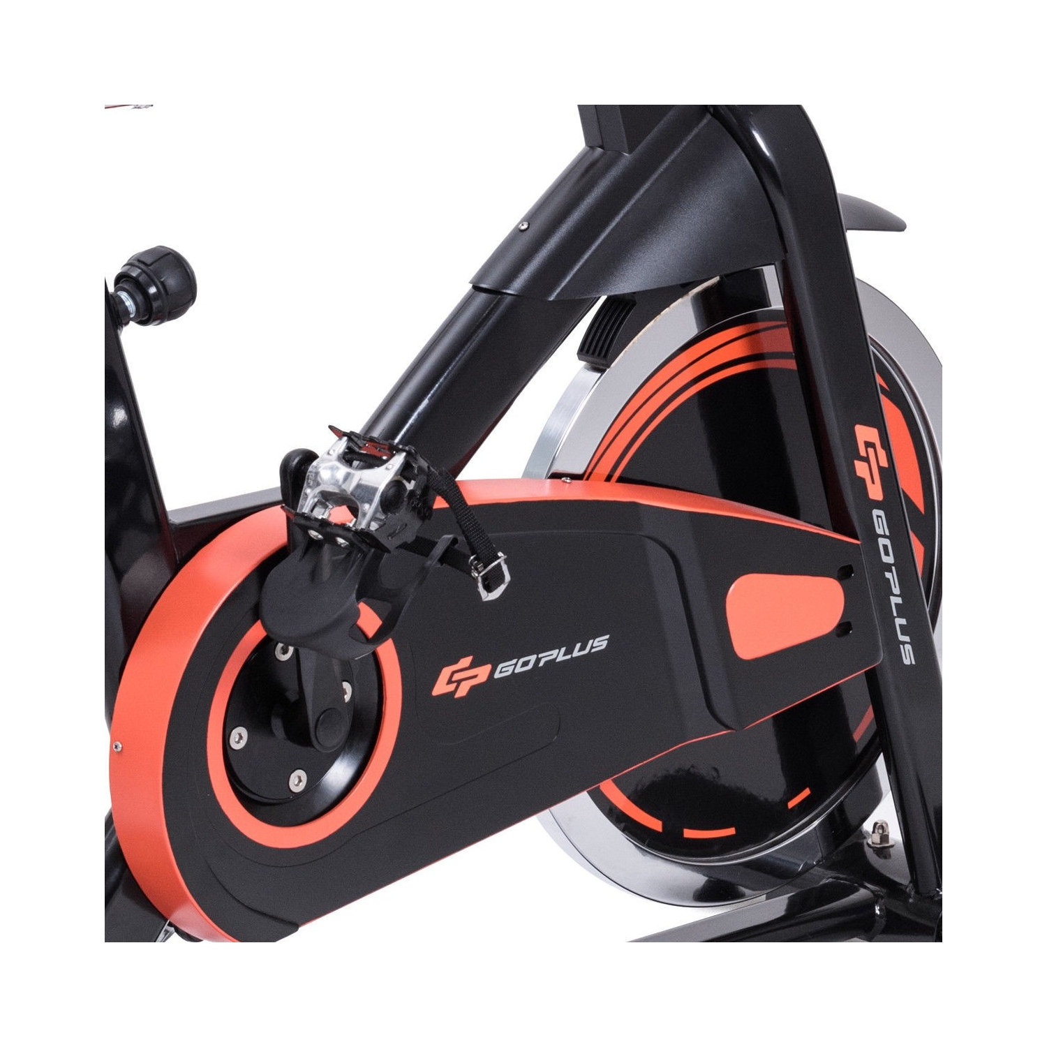 Indoor Fixed Aerobic Fitness Exercise Bicycle with Flywheel and LCD Display