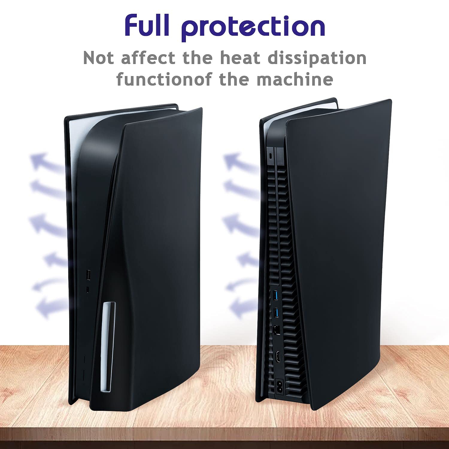 Revêtement en silicone de Mcbazel pour protecteur antirayure pour PS5 Disk Edition, résistant à la poussière, pour couvercle de console PS5 Gaming S