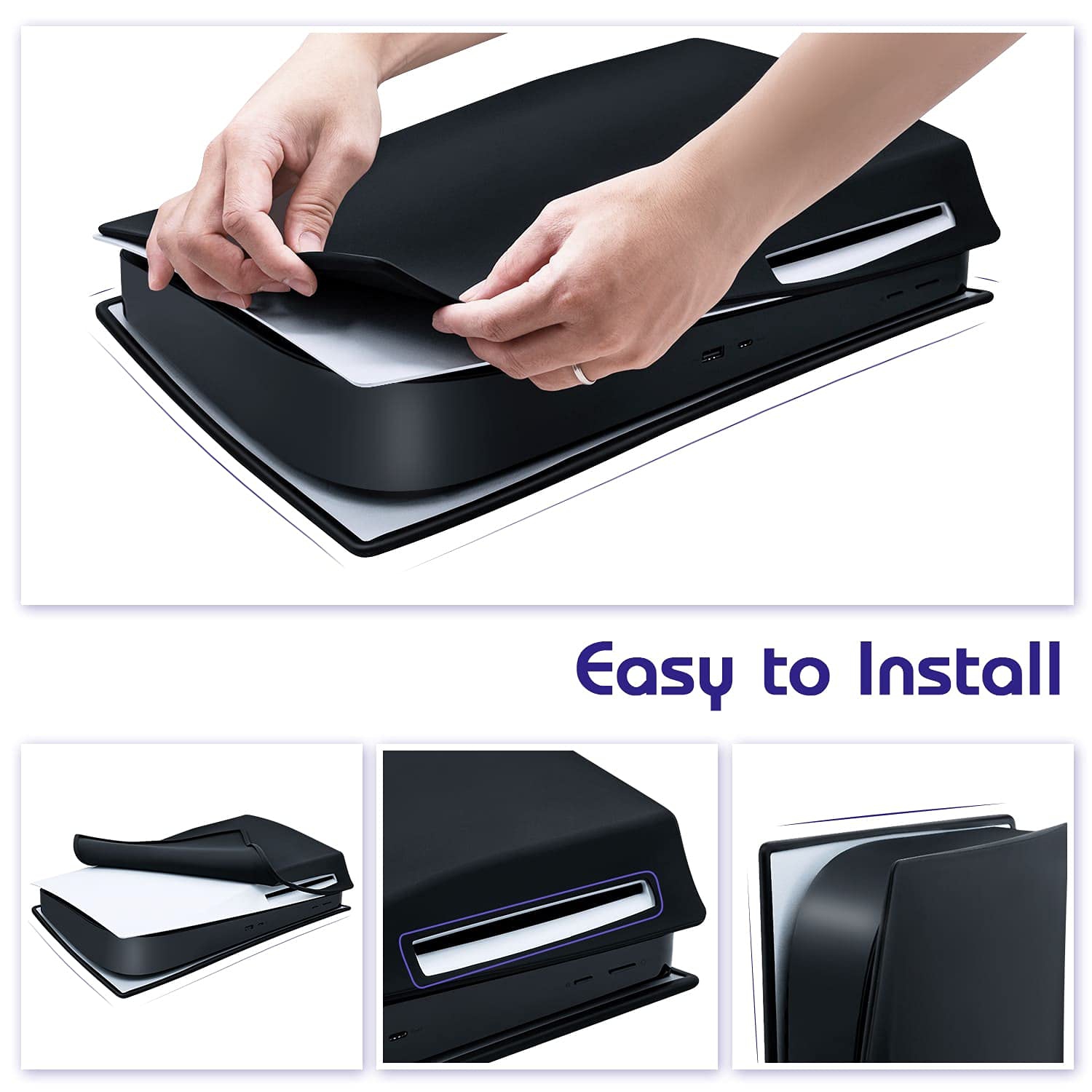 Revêtement en silicone de Mcbazel pour protecteur antirayure pour PS5 Disk Edition, résistant à la poussière, pour couvercle de console PS5 Gaming S