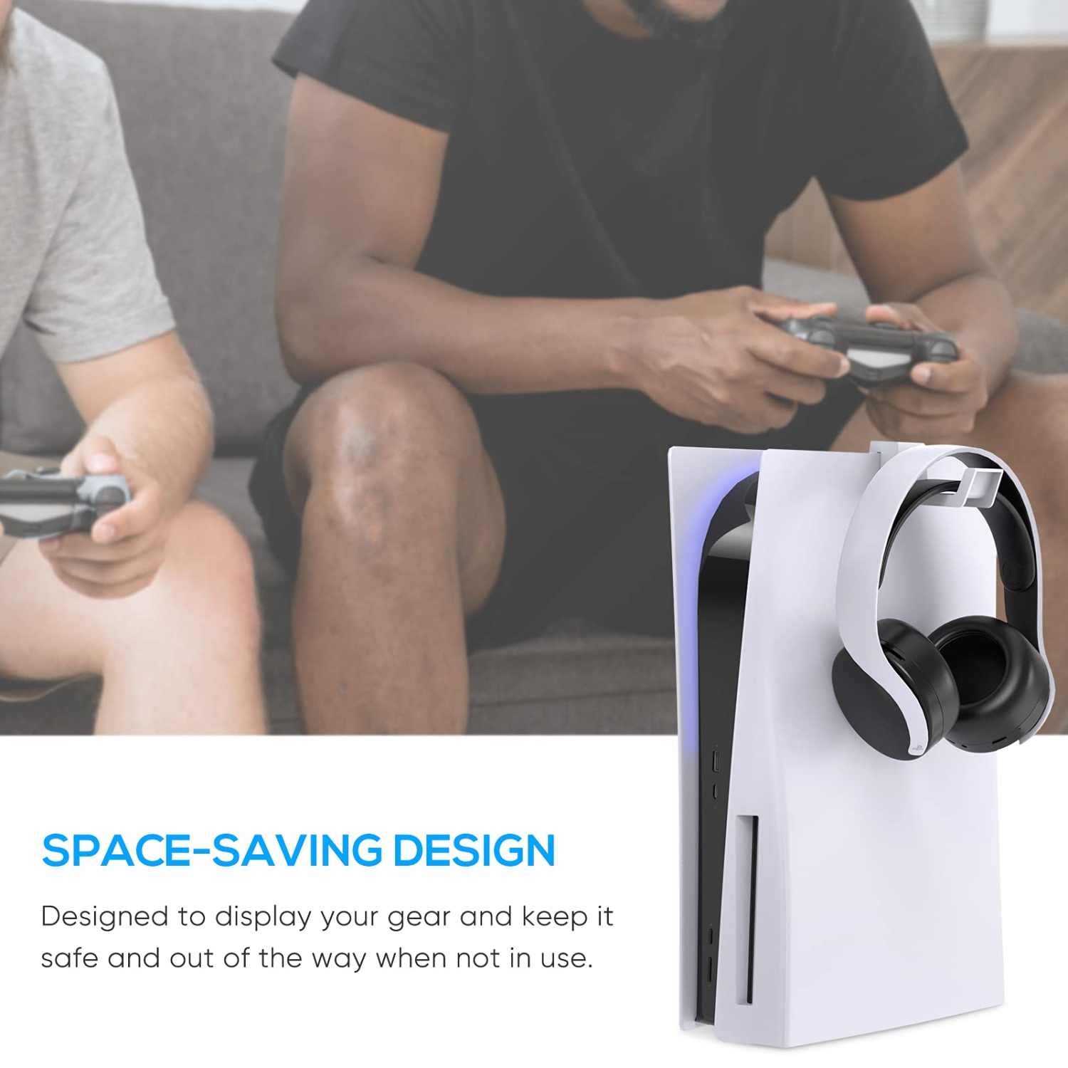 Support pour écouteurs compatible avec la PS5, crochet compatible avec le support pour écouteurs PS5, support pour casque d’écoute compatible avec