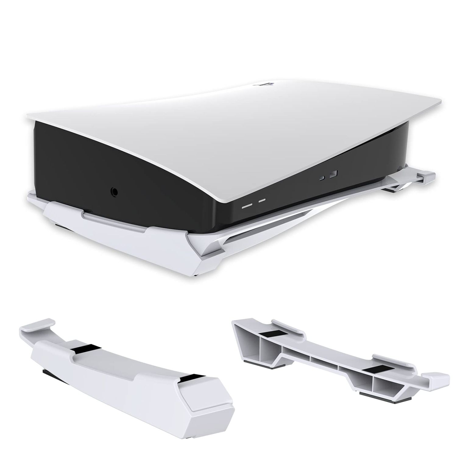 PS5 Accessoires Support horizontal, [design minimaliste], socle PS5, compatible avec les consoles PlayStation 5 et Digital Editions, blanc