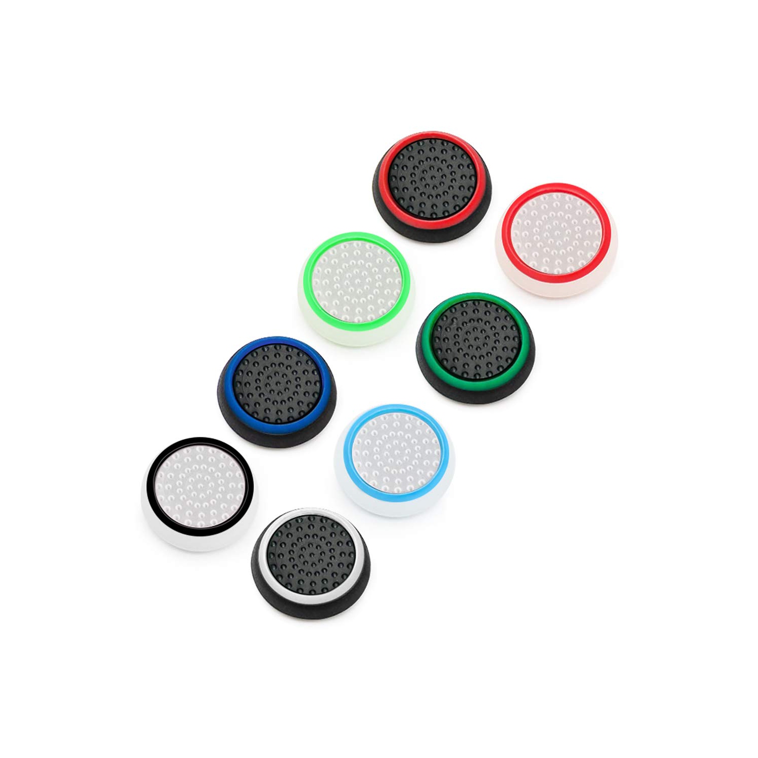 8 Pack Controller Thumb Grips for PS5 PS4 Xbox, Wireless Controllers Silicone Analog Cover Thumbstick Grips Compatible with