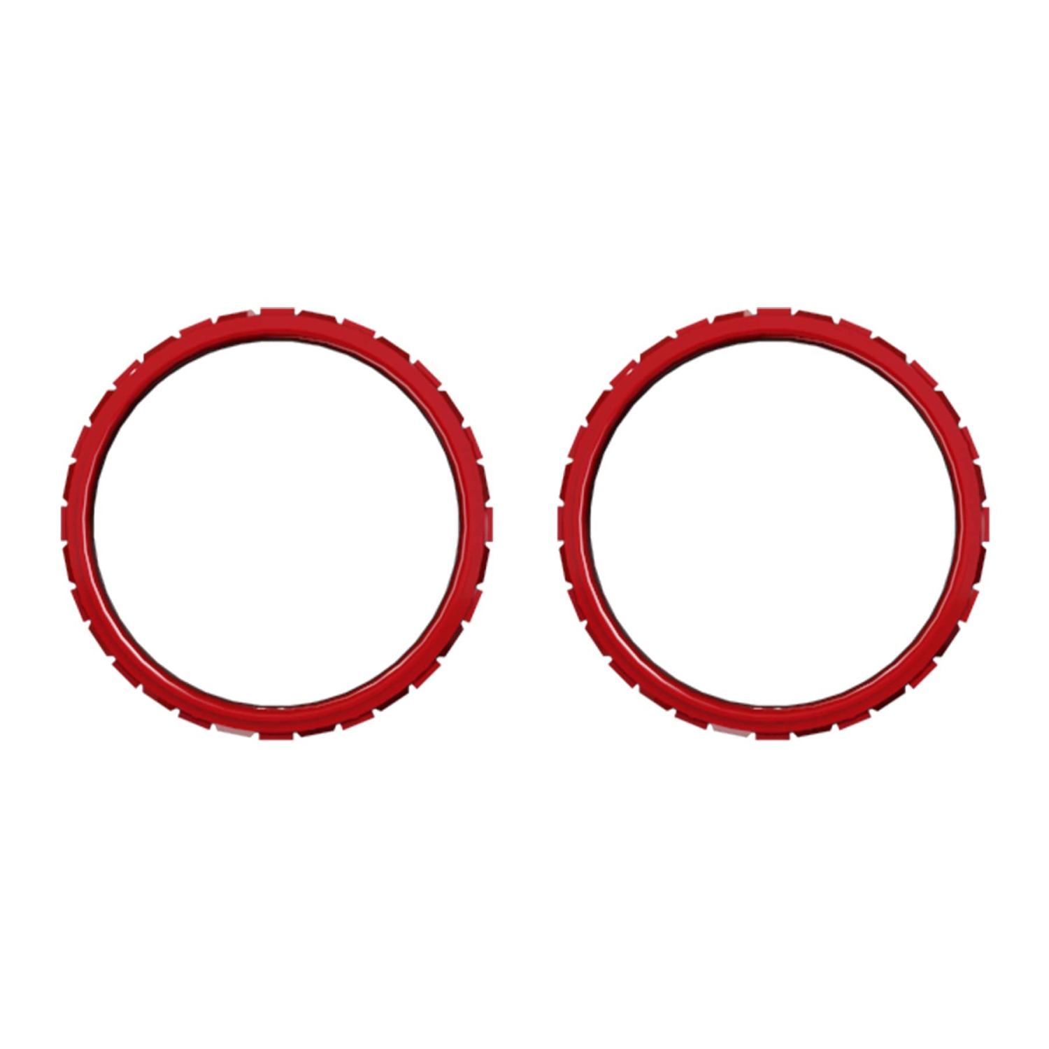 Accessoires de rechange lustrés rouges EXTREMERate pour manette PS5, anneaux décoratifs personnalisés pour manette PS5 - control