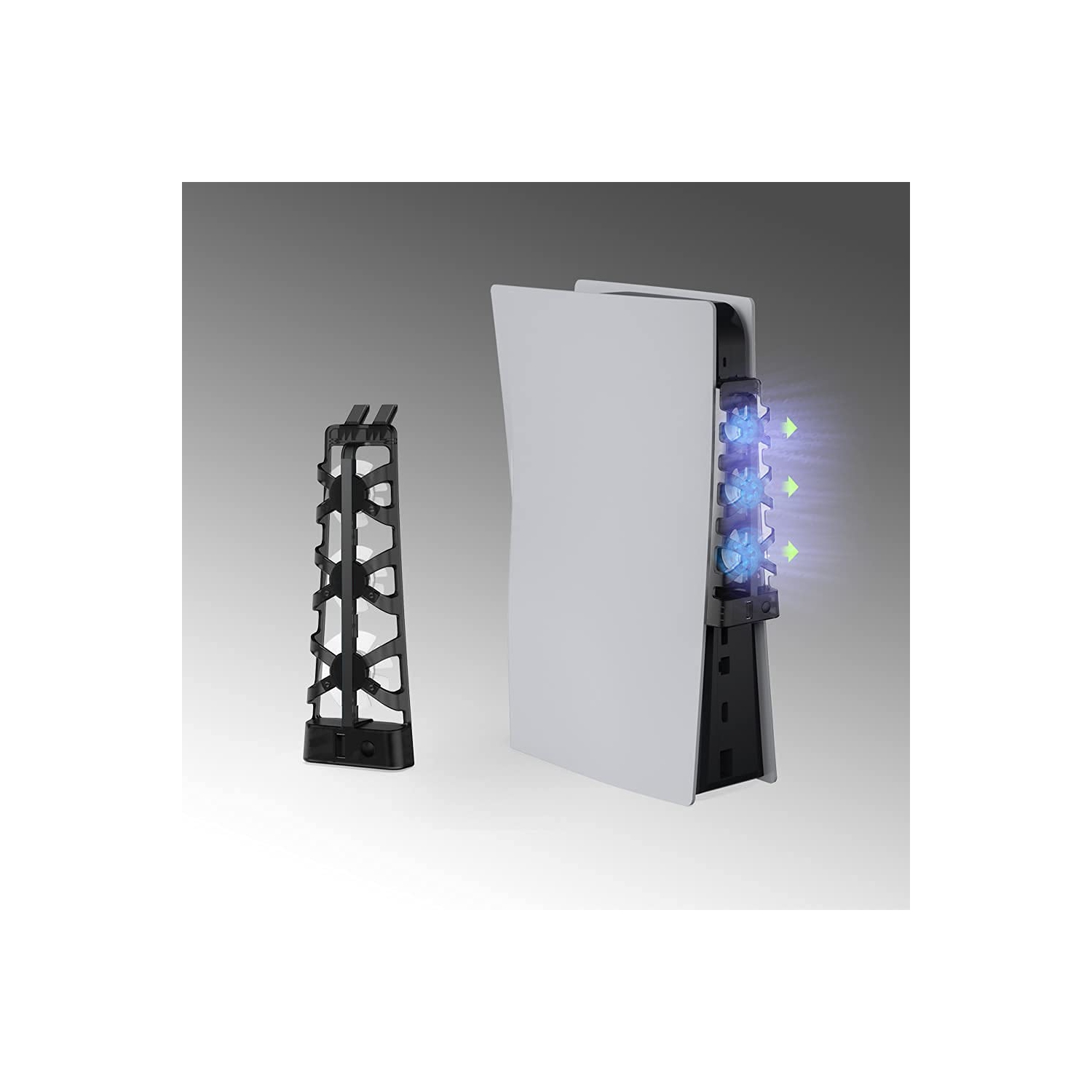 navor Cooling Fan Compatible with PS5, Heat Dissipation 3 High-Speed Fans Compatible with Playstation 5 CFI-1000A& CFI-1000B Console.