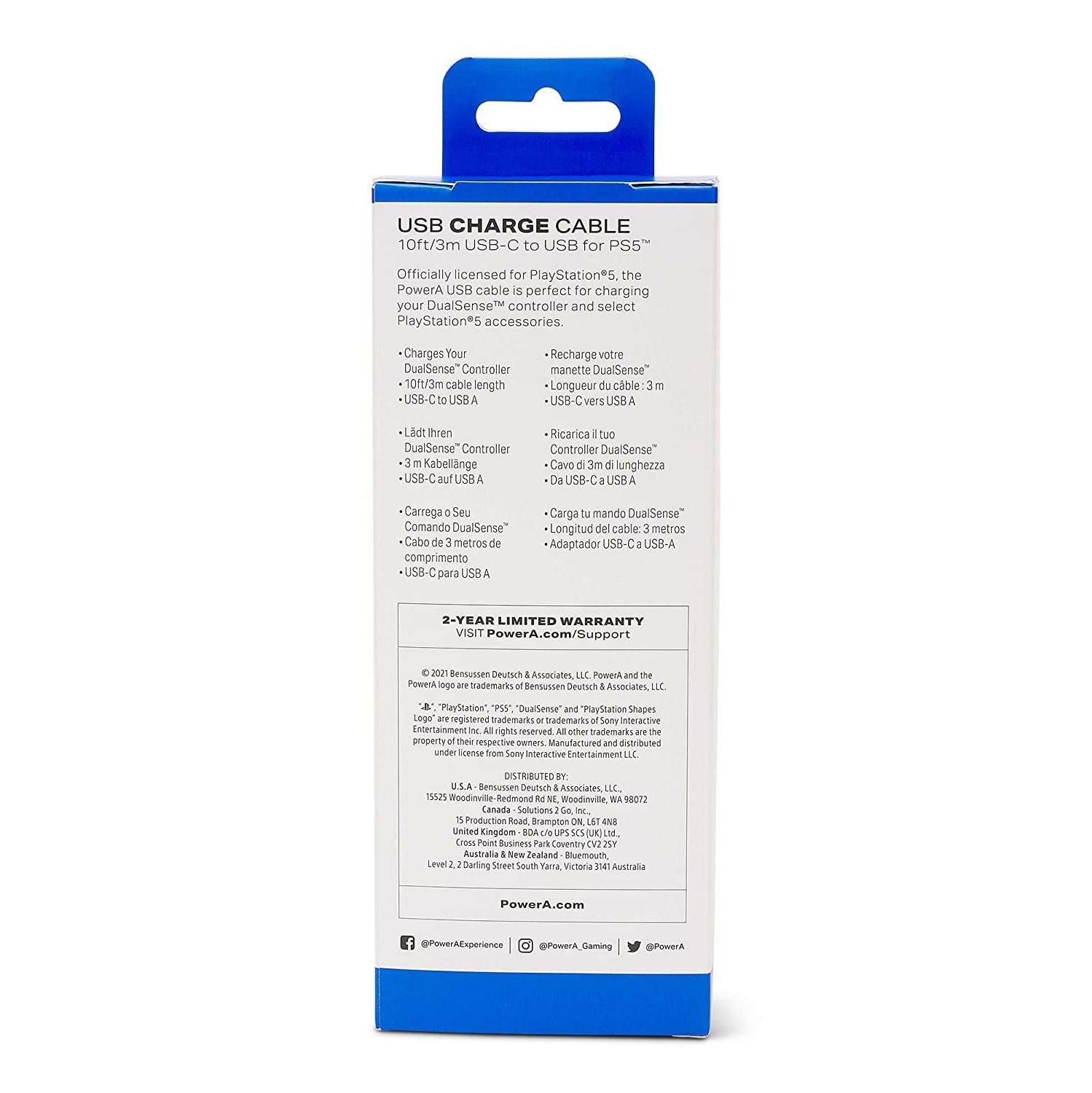 CÂBLE USB-C DE POWER A pour PlayStation 5, câble, USB-C, PS5 - PlayStation 6 - 13100 Accessoires pour PlayStation 5