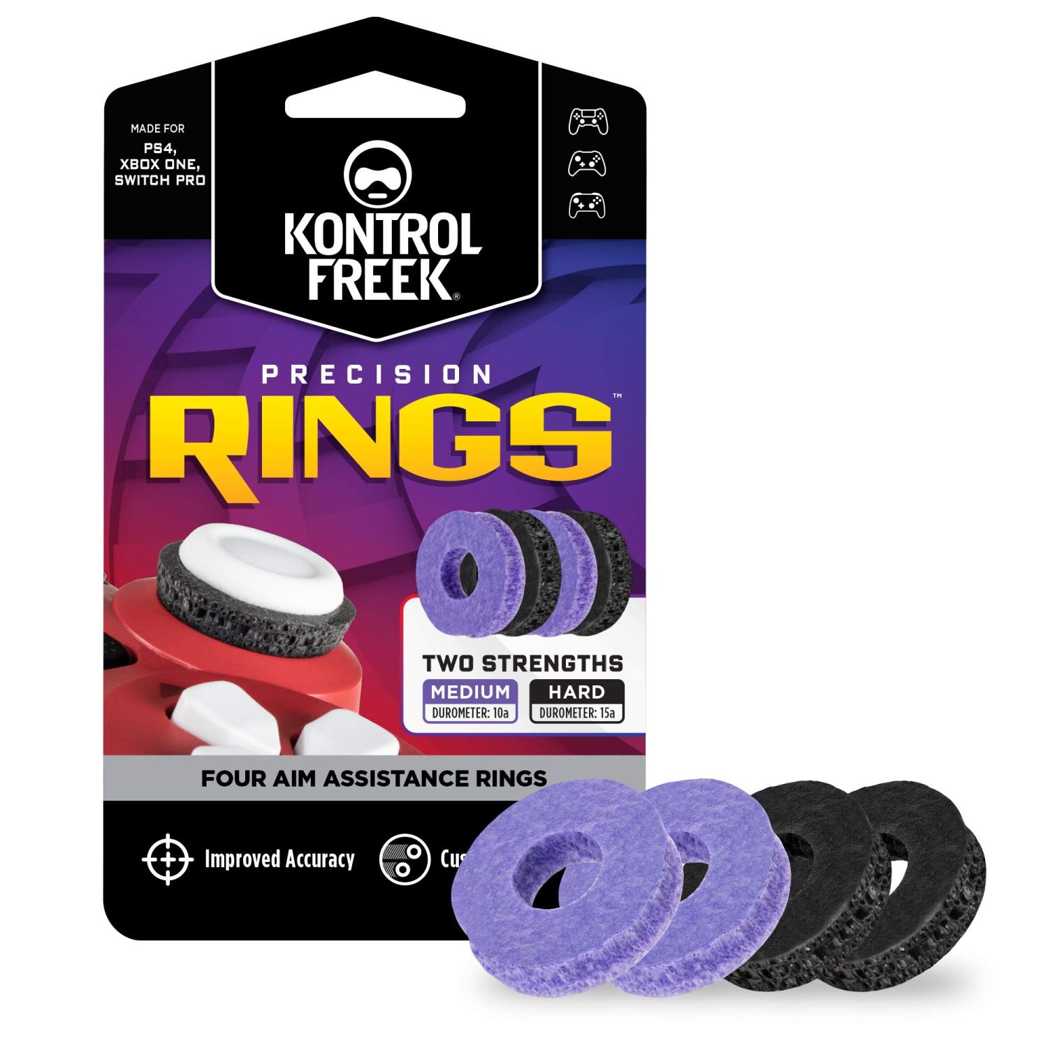 KontrolFreek Precision Rings, Aim Assist Motion Control for PlayStation 4 ( PS4), PlayStation 5 (PS5), Xbox One, Xbox Series