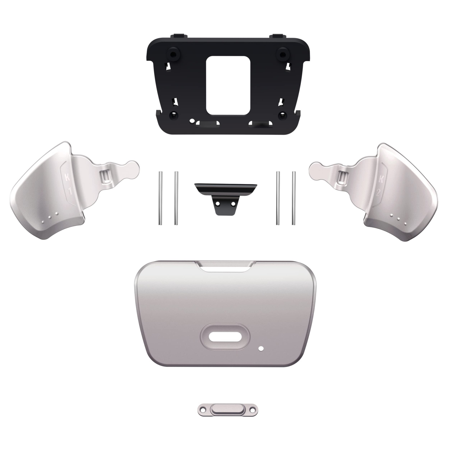 Silver Real Metal Buttons Version K1 K2 Buttons Housing & Remap PCB Board for PS5 Controller eXtremeRate Rise Remap Ki