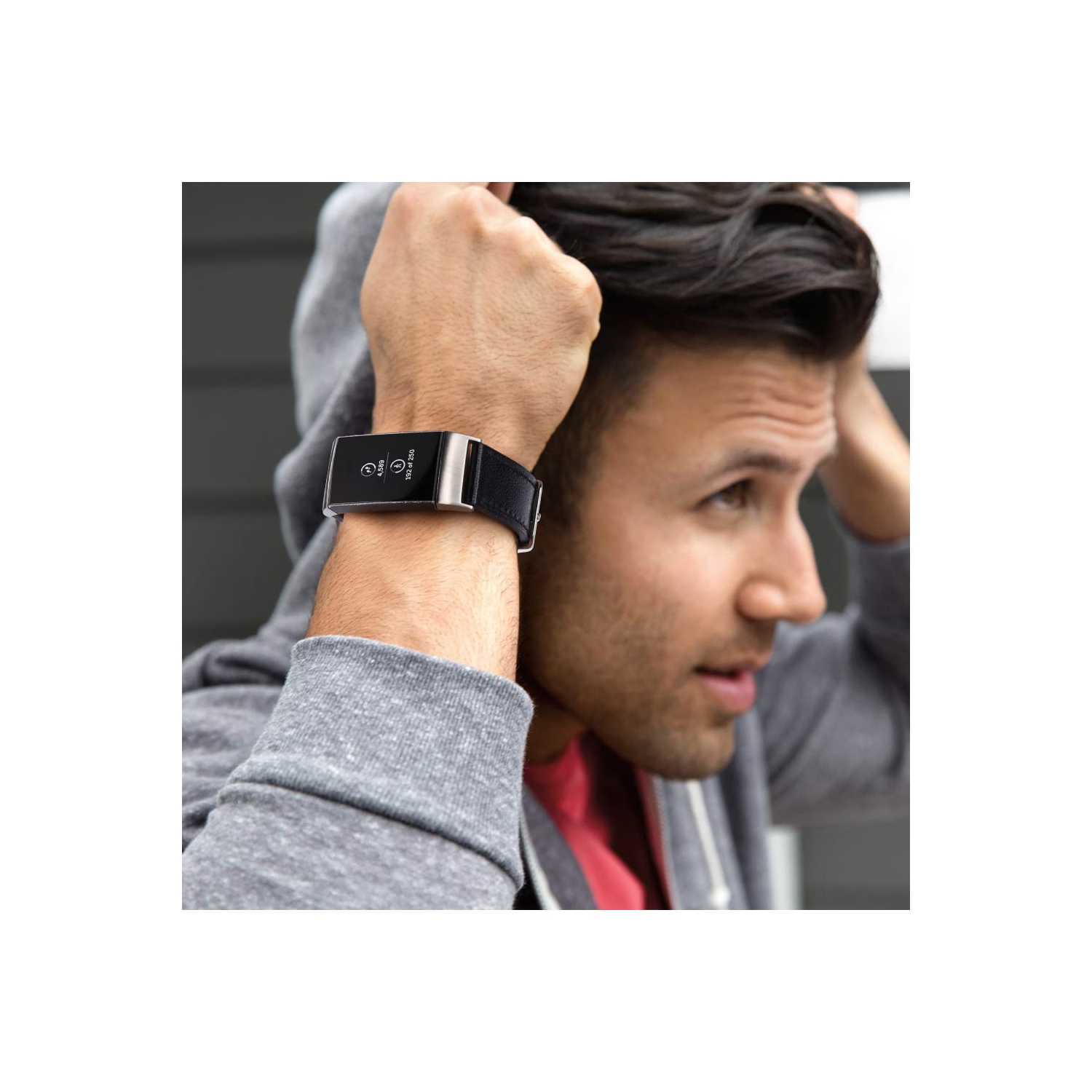 Tobfit Leather Band Compatible with Fitbit Charge 3 Bands & Fitbit Charge 4 Bands, Adjustable Top Grain Leather Wristband Re