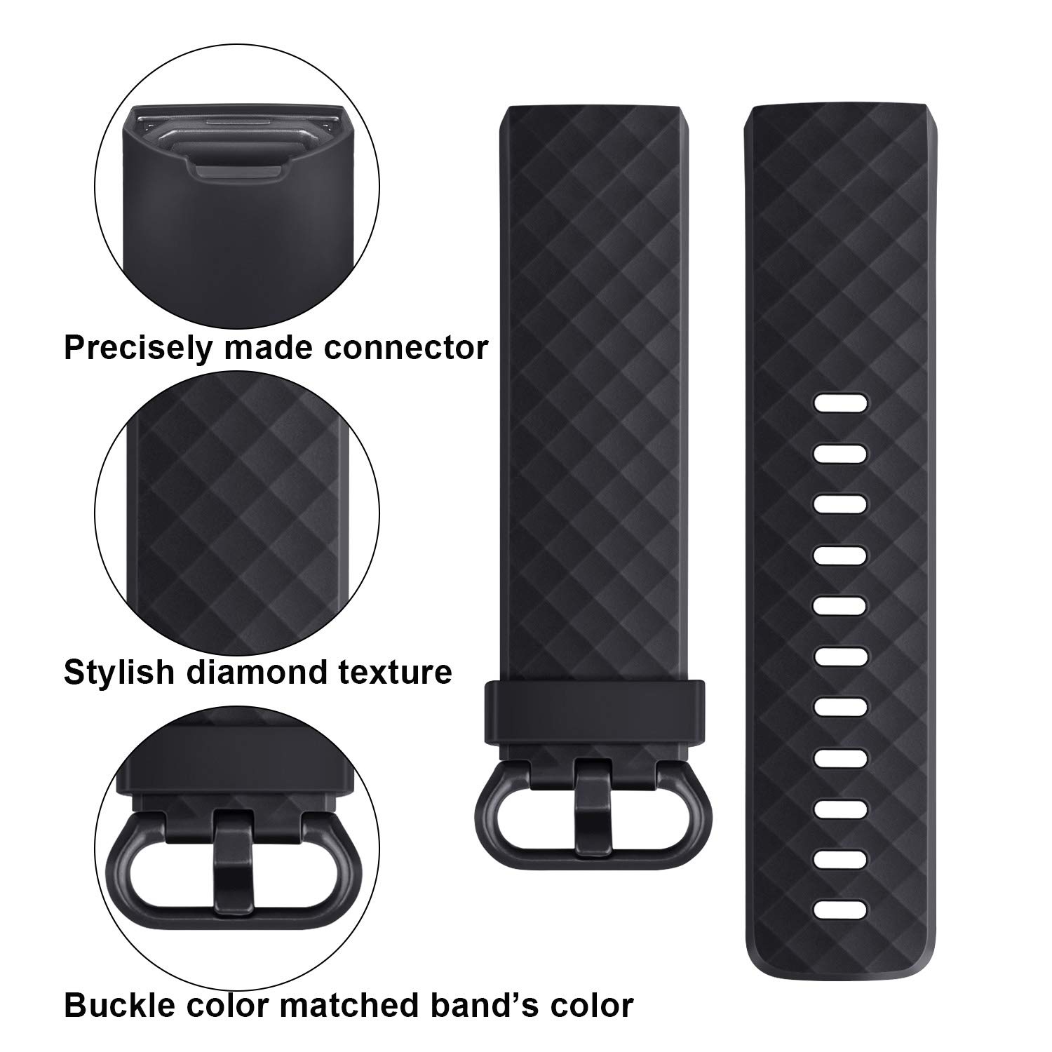 Bracelet Tebfit compatible avec les bracelets charge 4 et charge 3 de Fitbit, accessoire pour bracelets sport classiques petite annonce