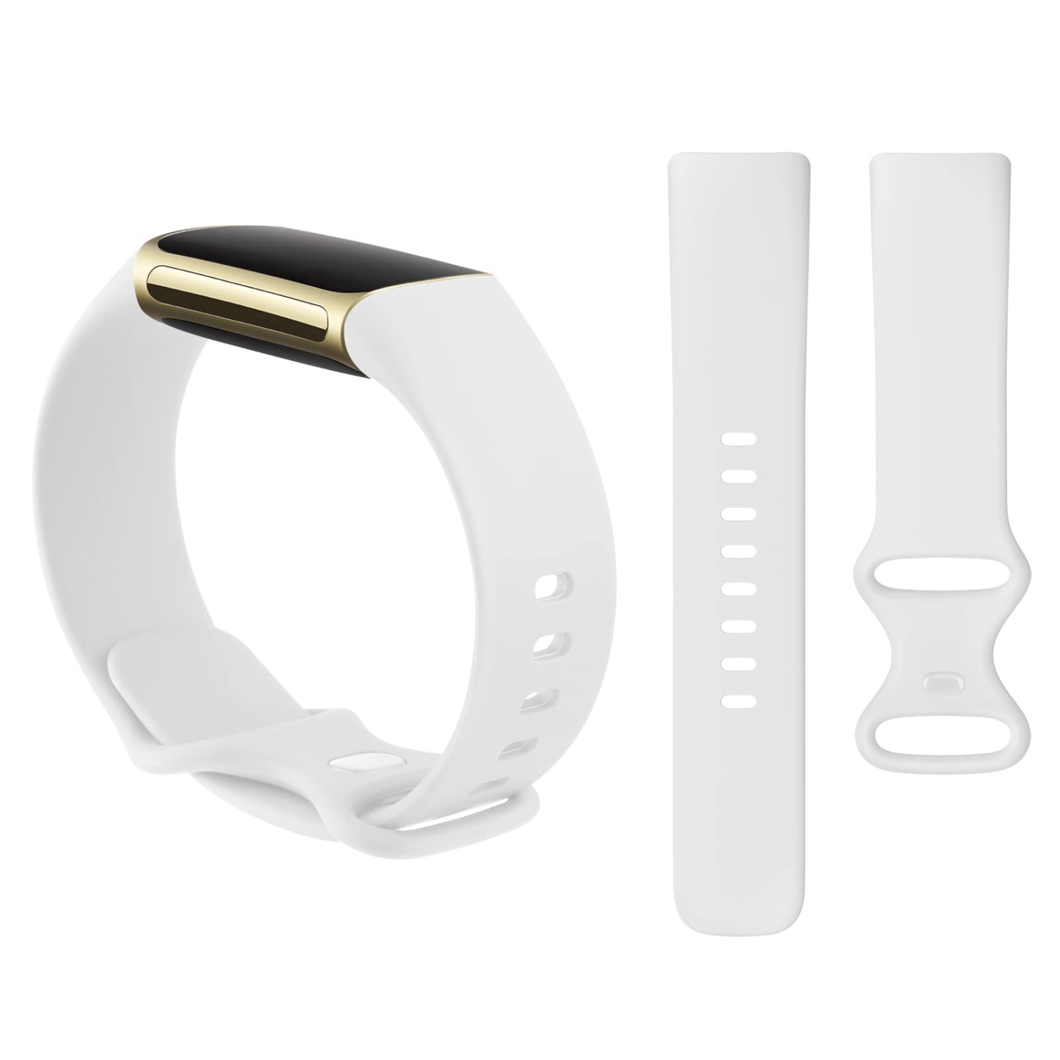 5 Pack Bands Compatible with Fitbit Charge 5 Band for Women Men, Soft Silicone Sport Strap Replacement Wristbands for Fitbit