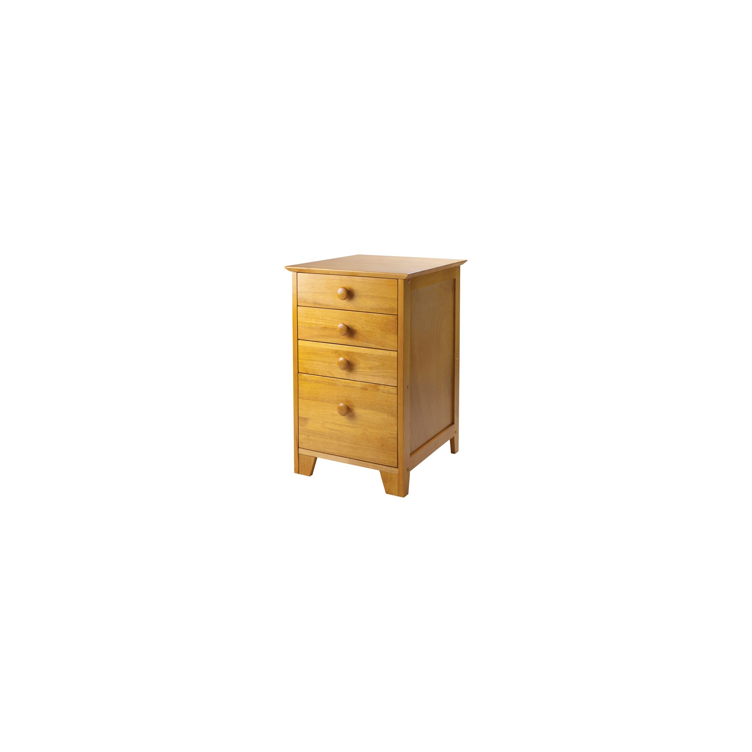 Studio Transitional 4-Drawer File Cabinet - Honey