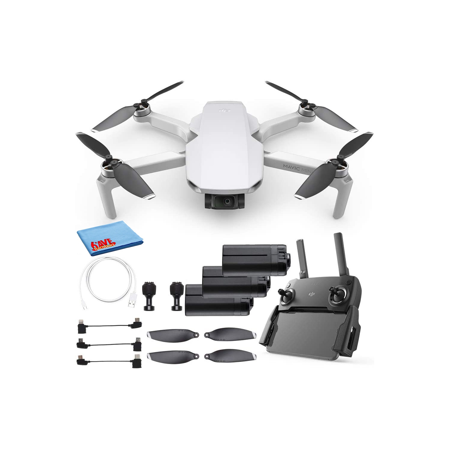 DJI Mavic Mini Portable Drone Quadcopter Battery Bundle - CP.MA.00000120.01