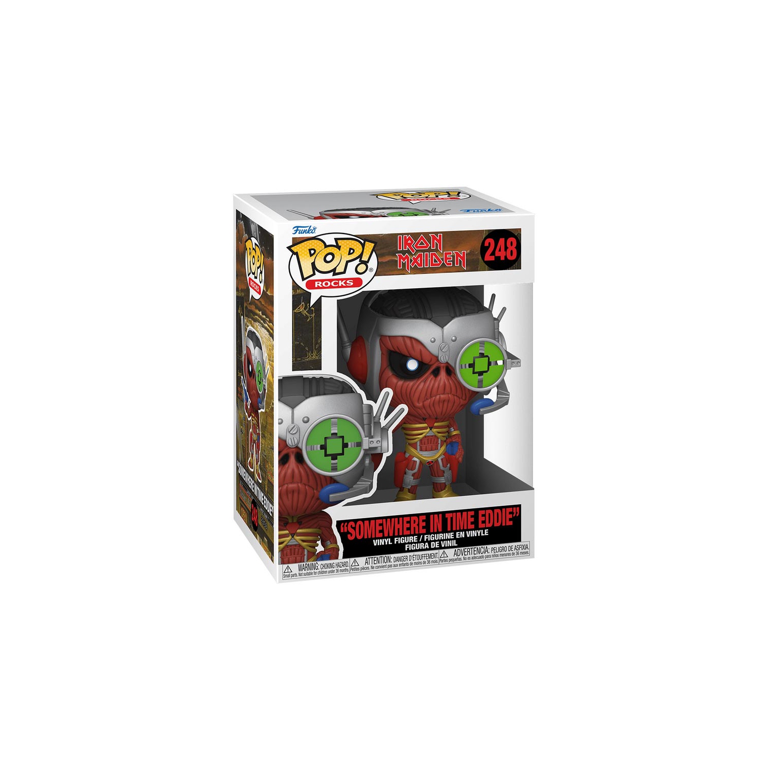 Pop Rocks – figurine d’action Iron Maiden de 3.75 po – quelque part à temps Eddie no 248