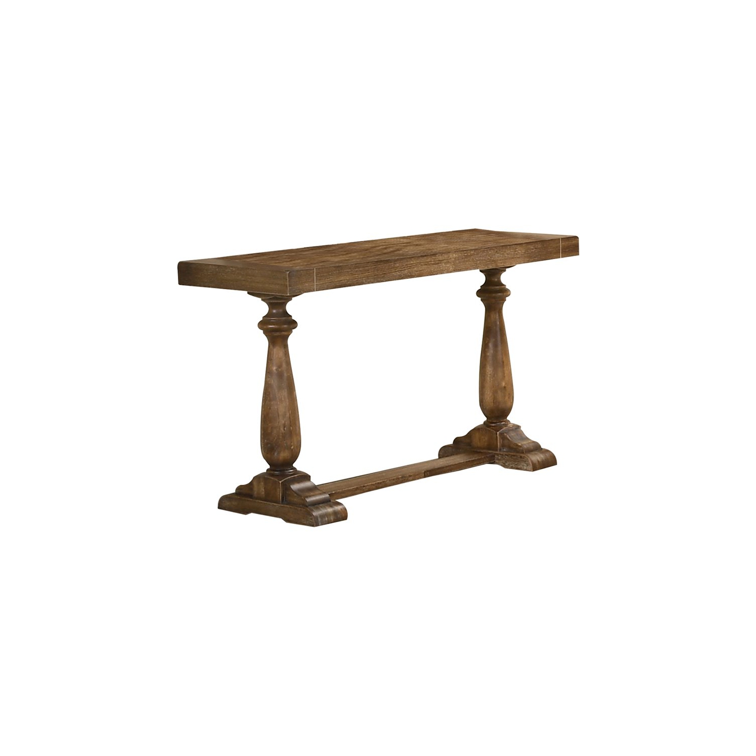 Best Master Furniture Amy 50" Transitional Wood Sofa Table in Driftwood