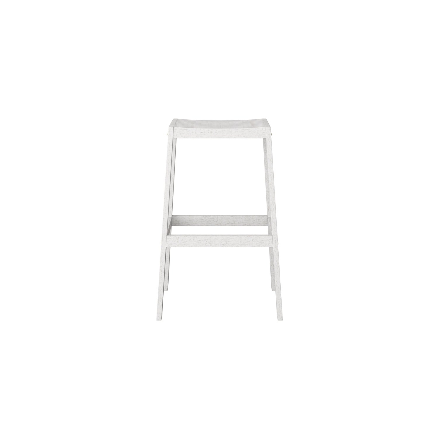 Tabouret de bar d’extérieur en bois blanc délavé Miramar de CorLiving