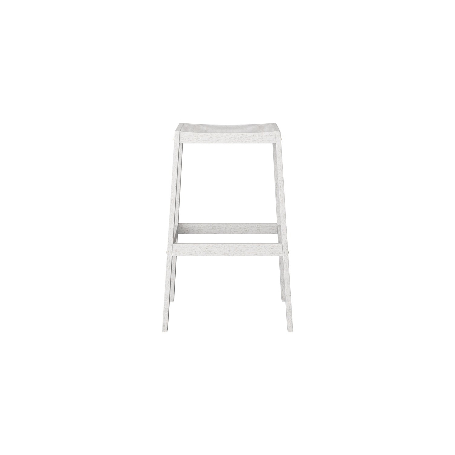 Tabouret de bar d’extérieur en bois blanc délavé Miramar de CorLiving