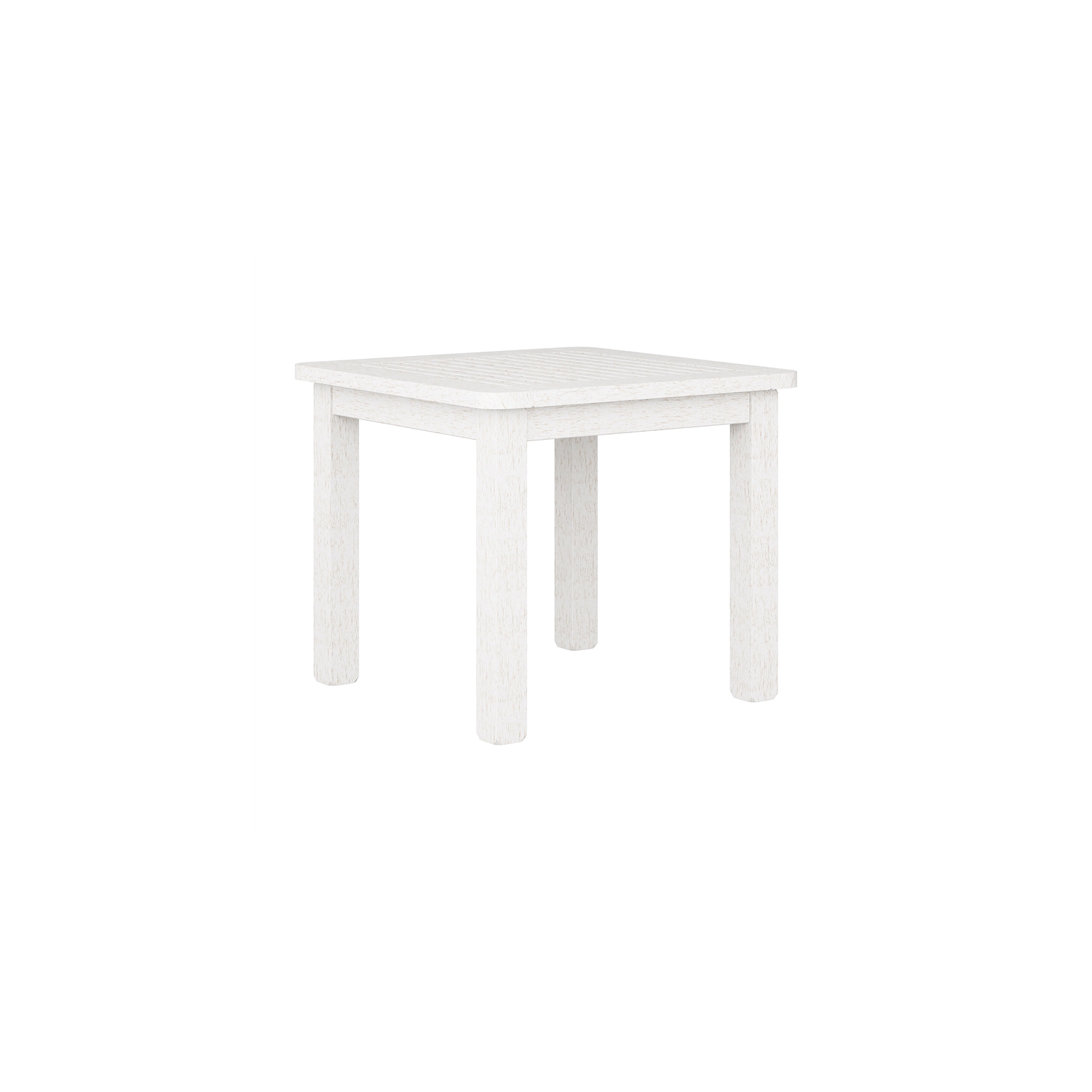Ensemble 3 pièces avec chaise d’extérieur en bois blanc délavé et table d’appoint Miramar de CorLiving