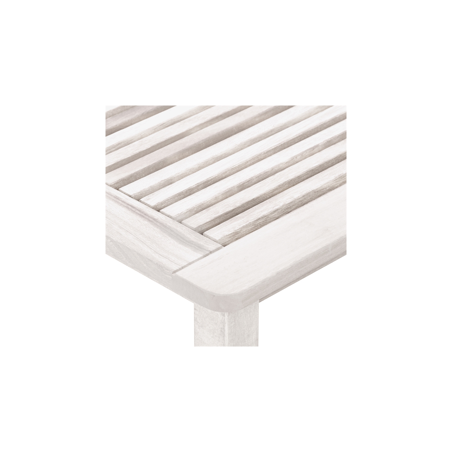 Ensemble 3 pièces avec chaise d’extérieur en bois blanc délavé et table d’appoint Miramar de CorLiving