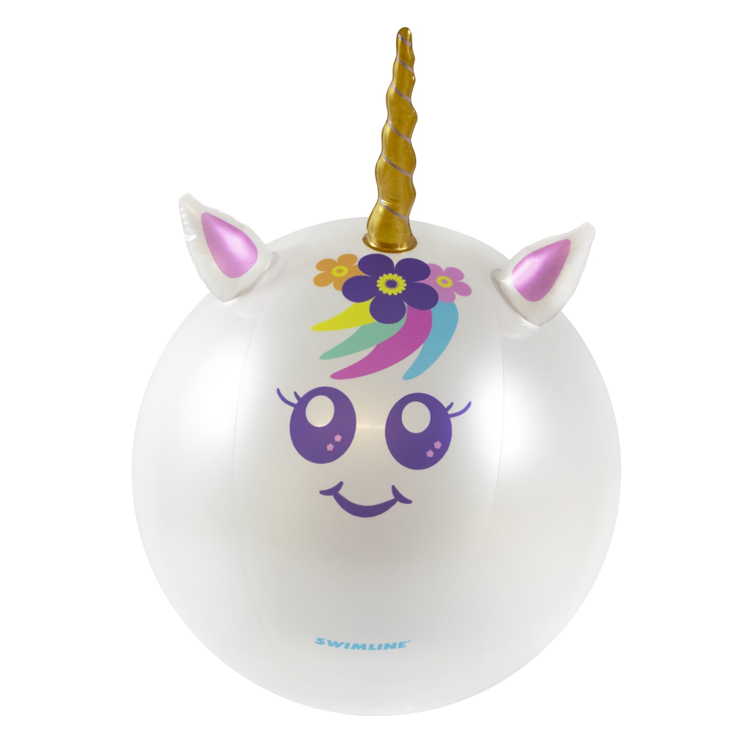 Inflatable Rainbow Unicorn Beach Ball - 29"