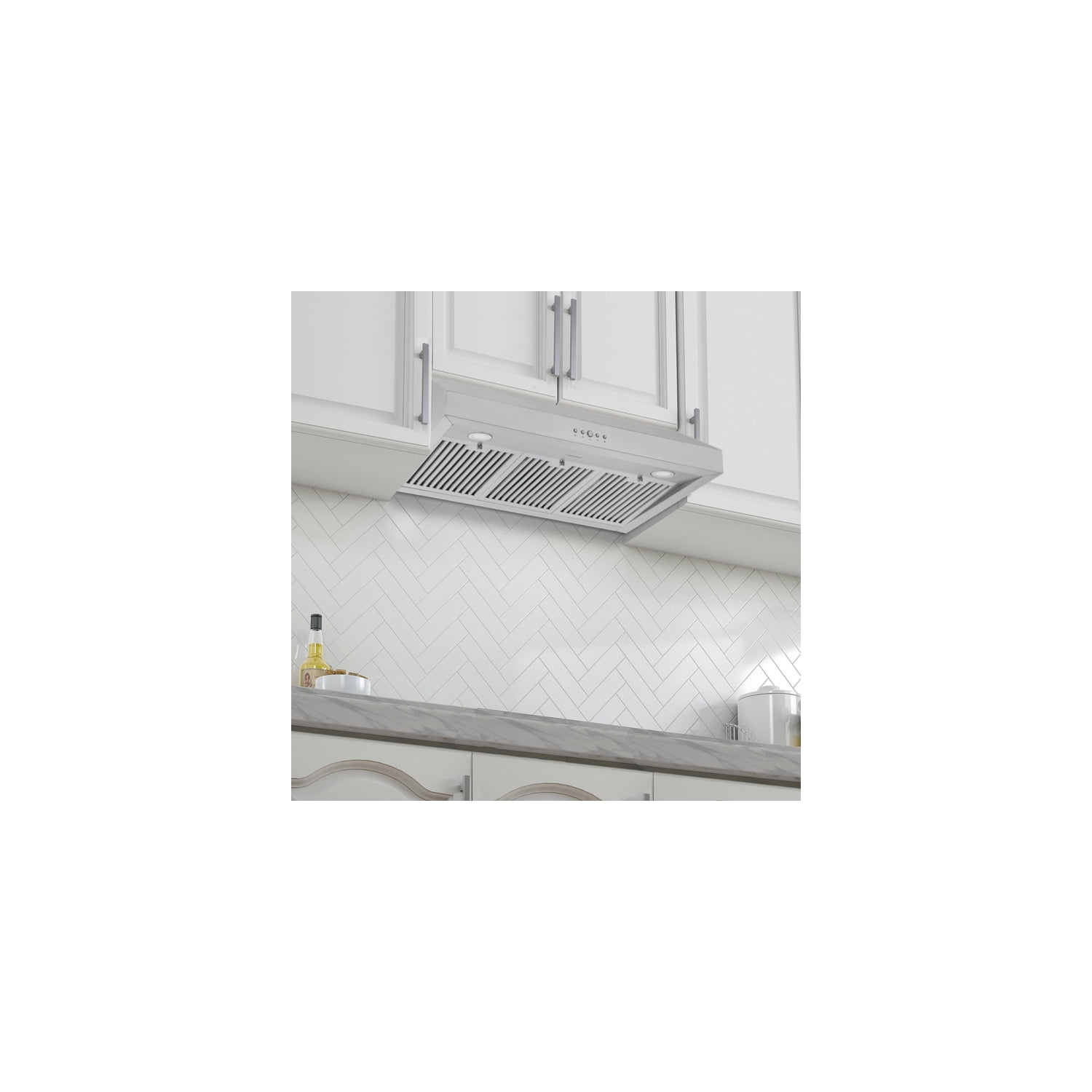 Ancona hotte de cuisine à conduit de 36” à installation sous l’armoire 440 pi3/min en acier inoxydable