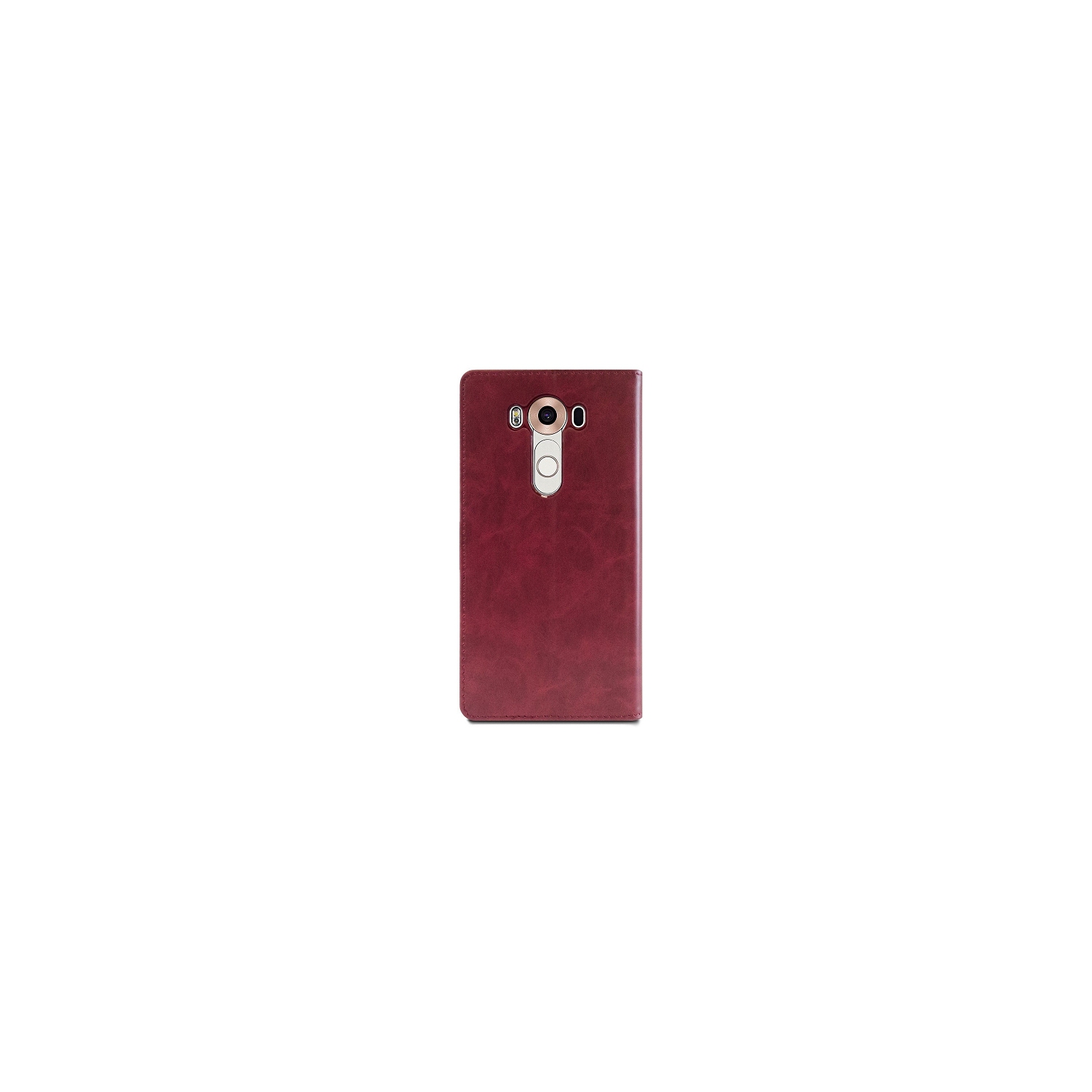 TopSave Goospery BLUEMOON FLIP Card Slot without Magnetic Clip Leather Folio Wallet Flip, Burgundy