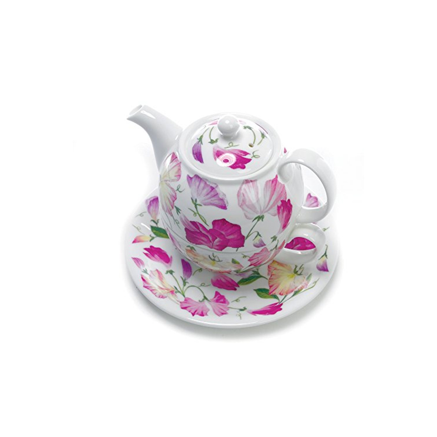 Théière avec tasse à thé et soucoupe Sweet Pea Tea pour un ensemble