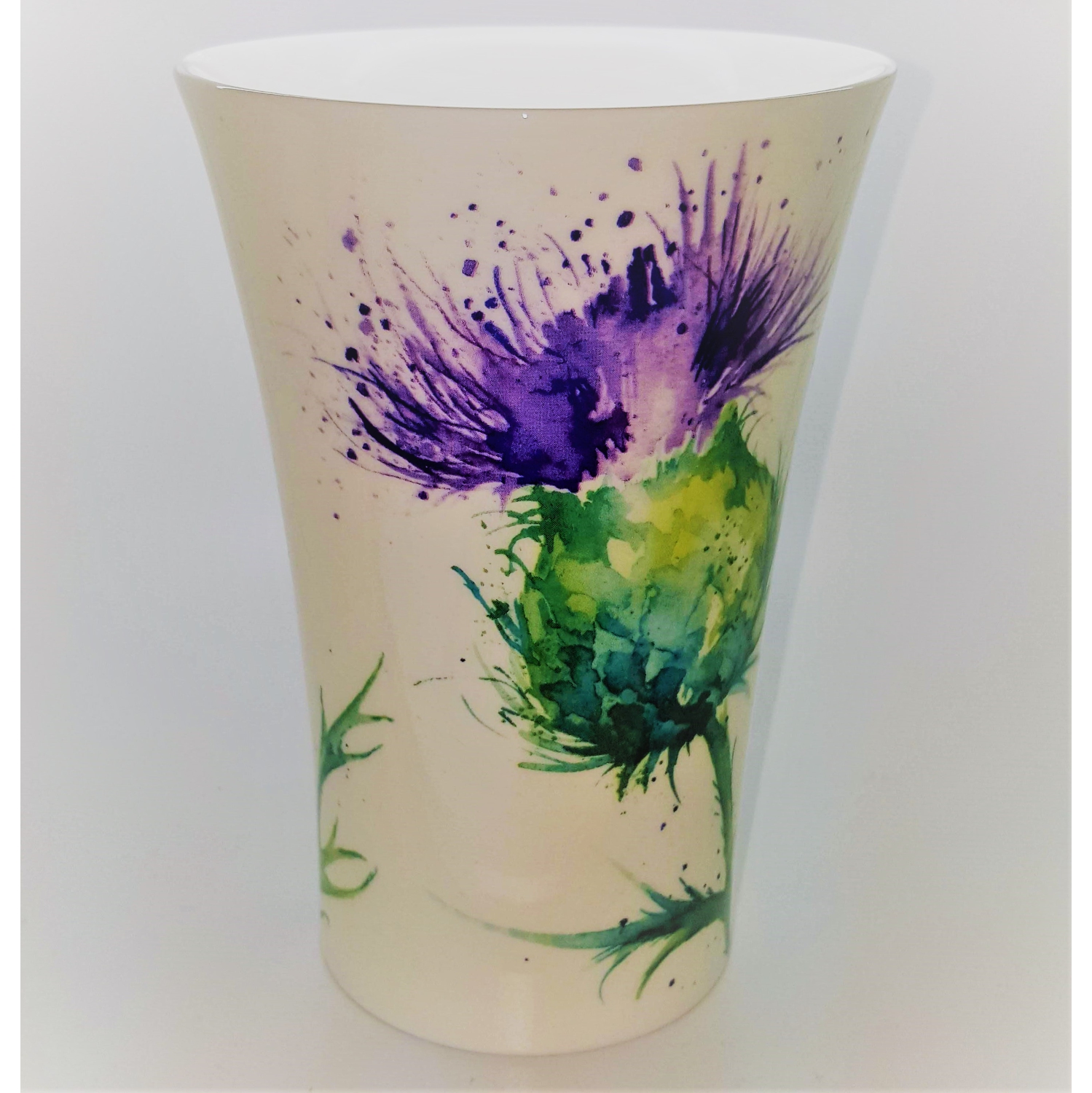 Latte Mugs 600ml Set of 2 - Thistles