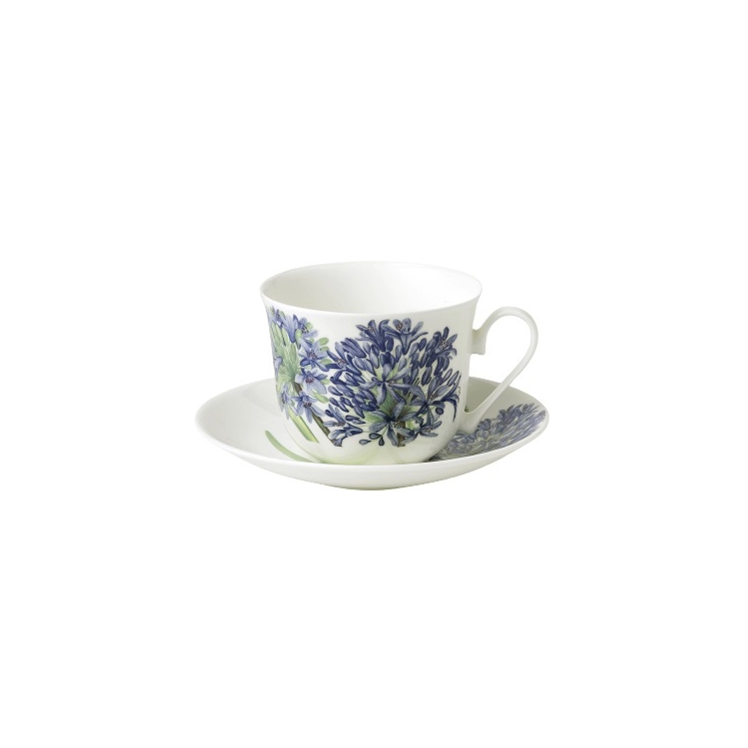 Breakfast Cup/Saucer - Agapanthus Set of 2
