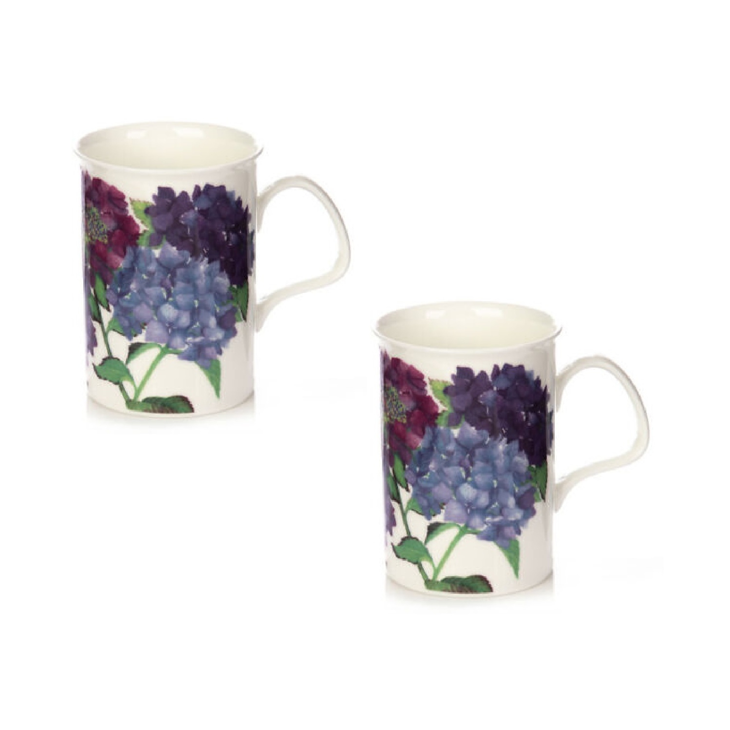 Ensemble de 2 tasses Lancaster, hortensia