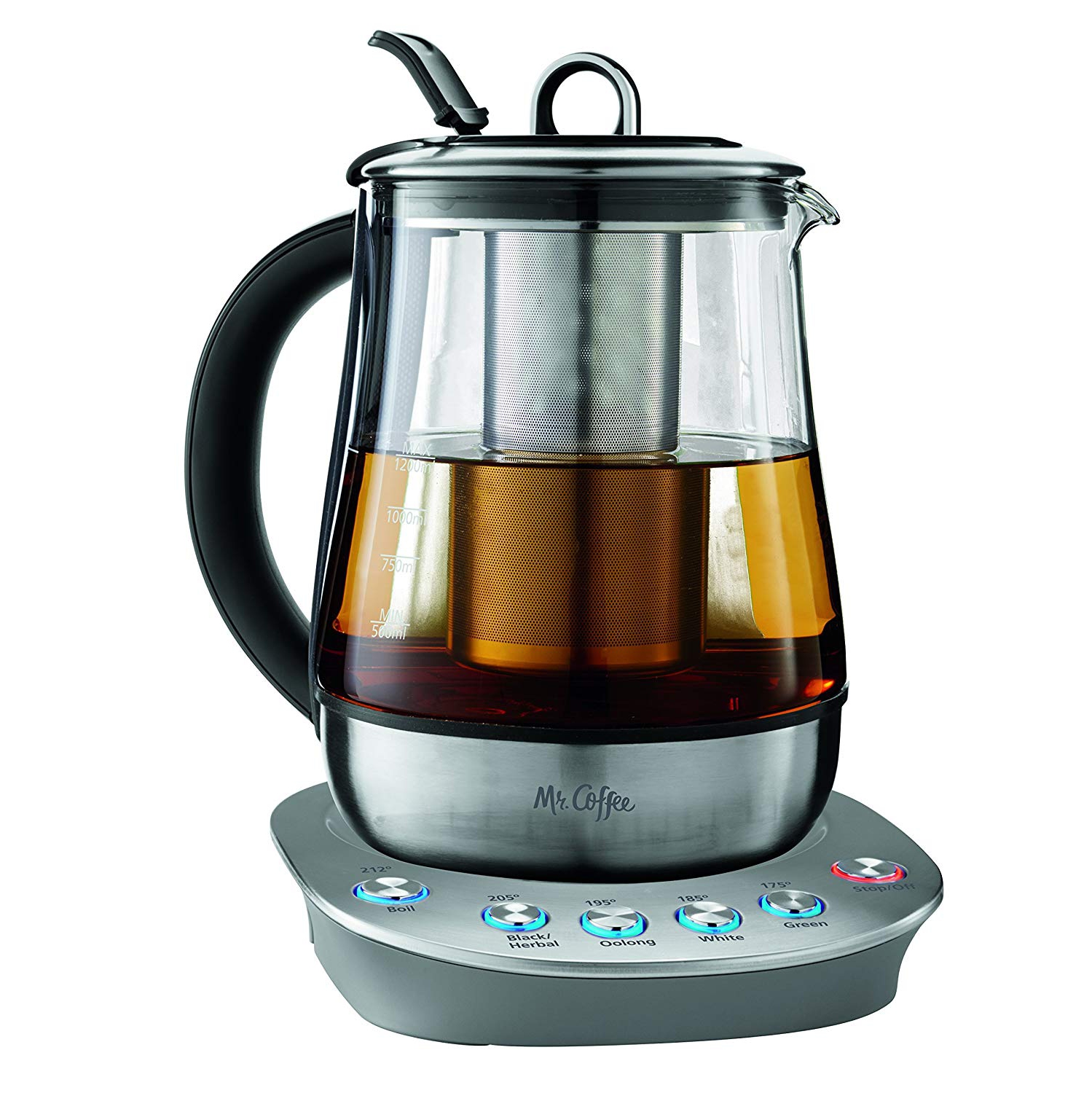 Mr. Coffee BVMC-HTKSS200 Hot Tea Maker and Kettle, Stainless Steel