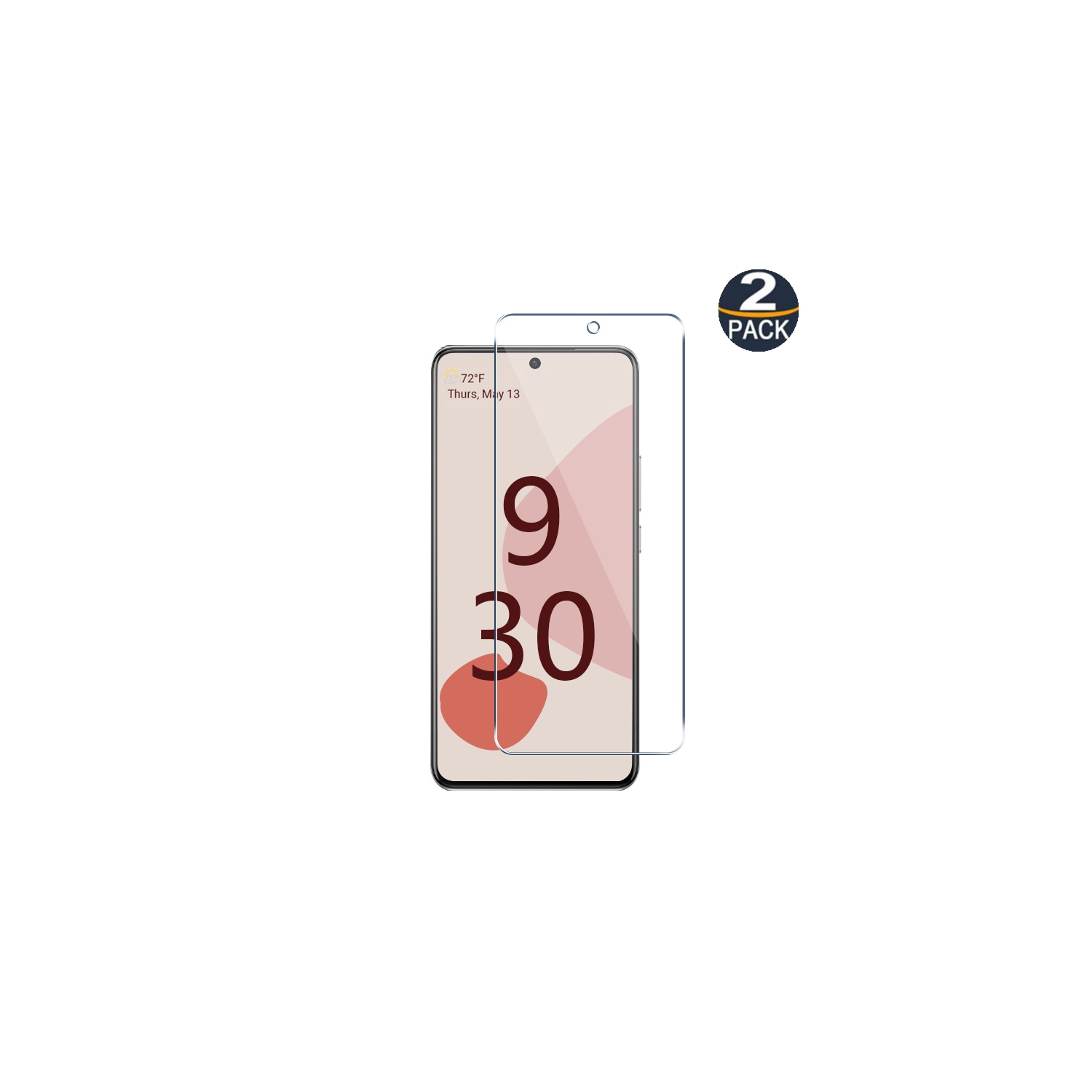 CSmart Premium Case Friendly Bubble Free Tempered Glass Screen Protector for Google Pixel 6A - 2 Pack