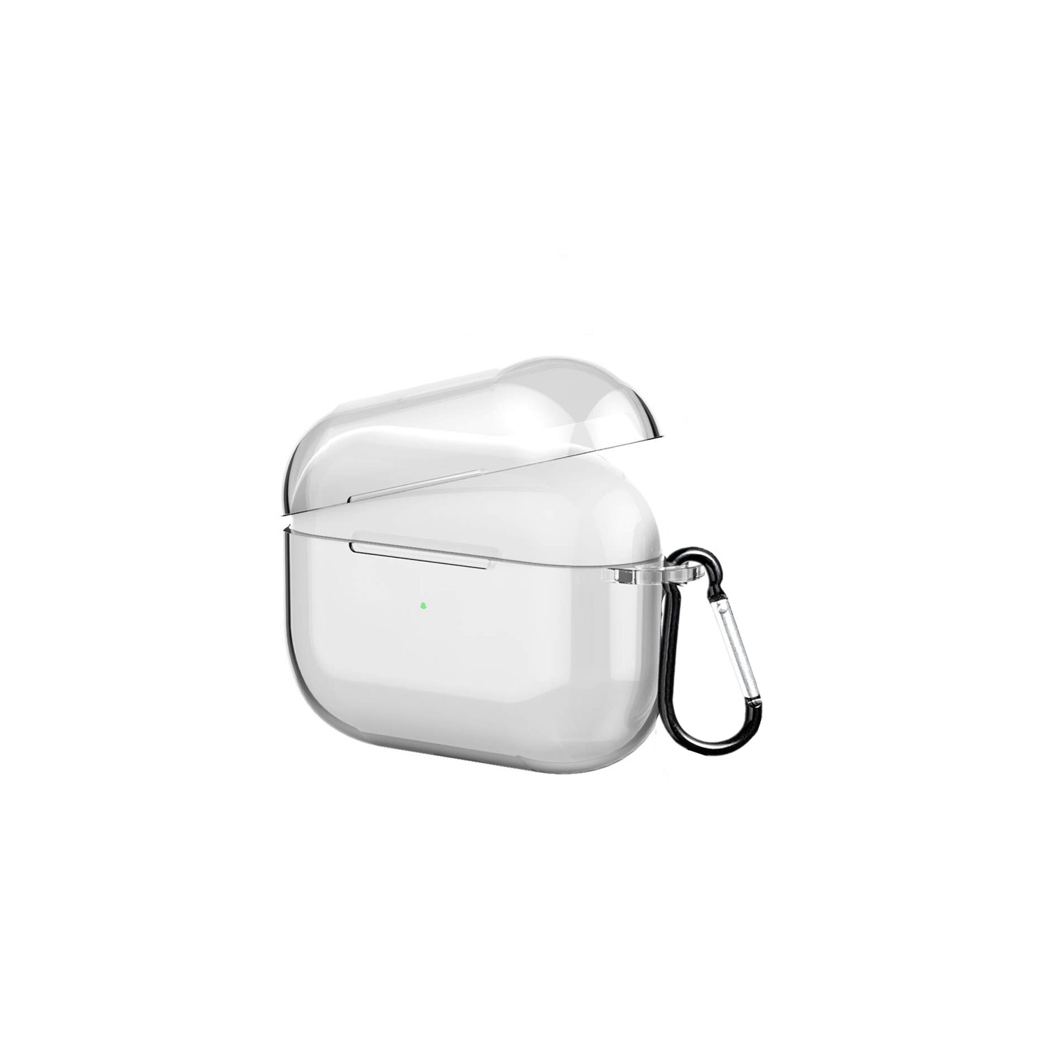 [CS] AirPods Case Silicone Thin Soft Skin Non-Slip Protective Cover with Key Chain for Apple AirPods 3 3rd Gen., Clear