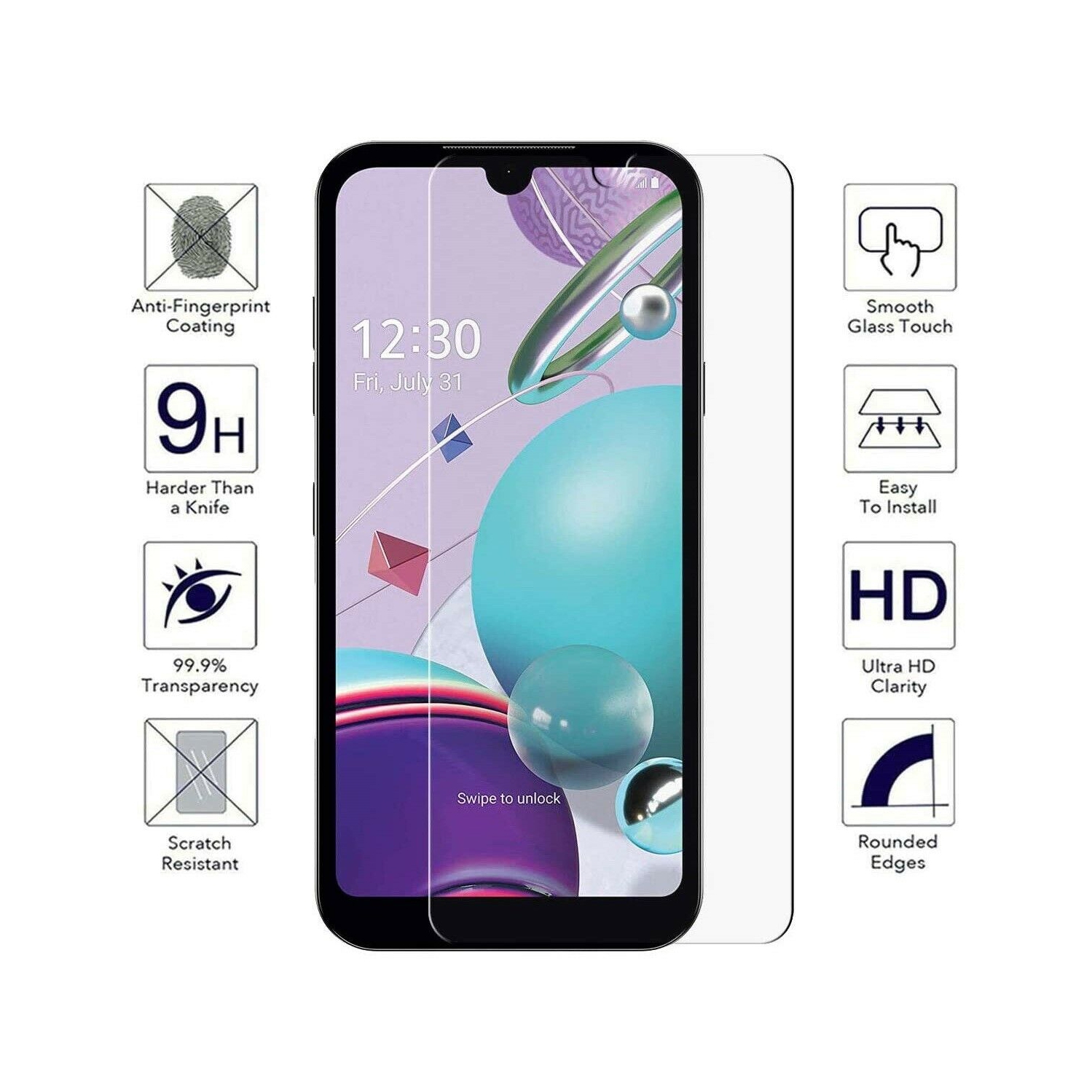 KeeGuard Tempered Glass Screen Protector for Motorola Edge