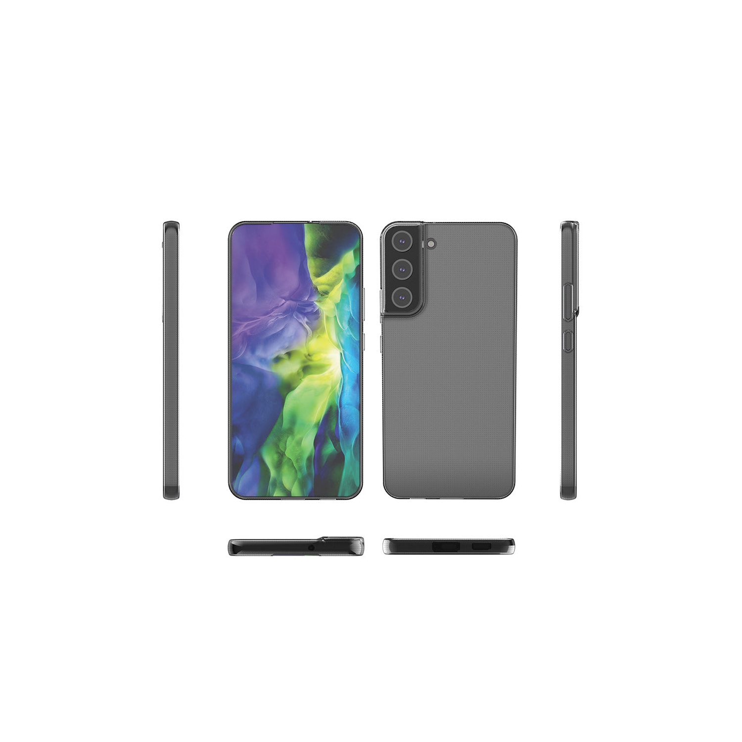 PANDACO – Étui transparent pour Galaxy S22+ de Samsung