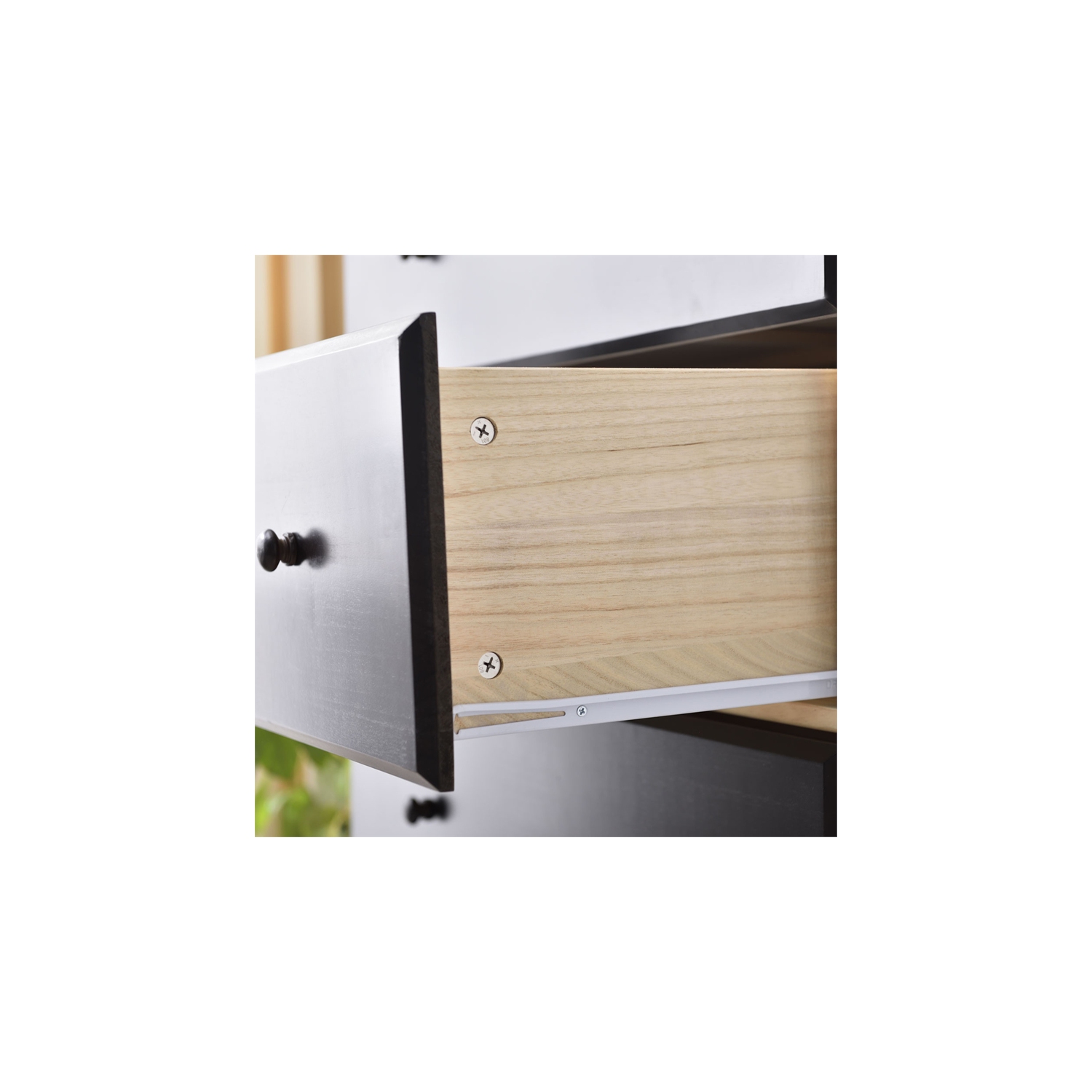 Better Home Products Isabela Solid Pine Wood 4 Drawer Chest Dresser in Tobacco