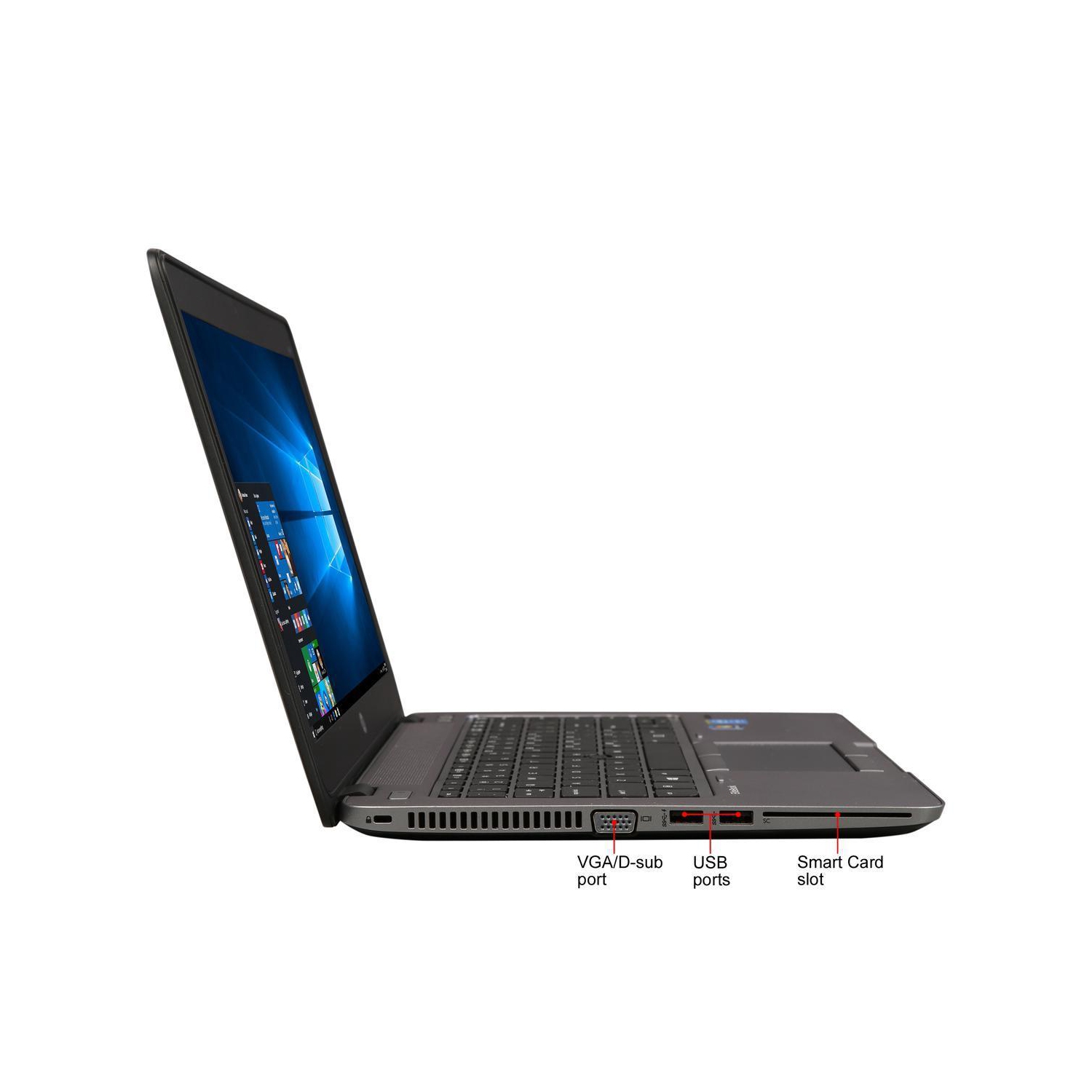Refurbished - HP Elitebook 840 G1: i5 4300u 1.9GHz, 8GB RAM, 180GB SSD, webcam, 14-inch Display, Windows 11 pro