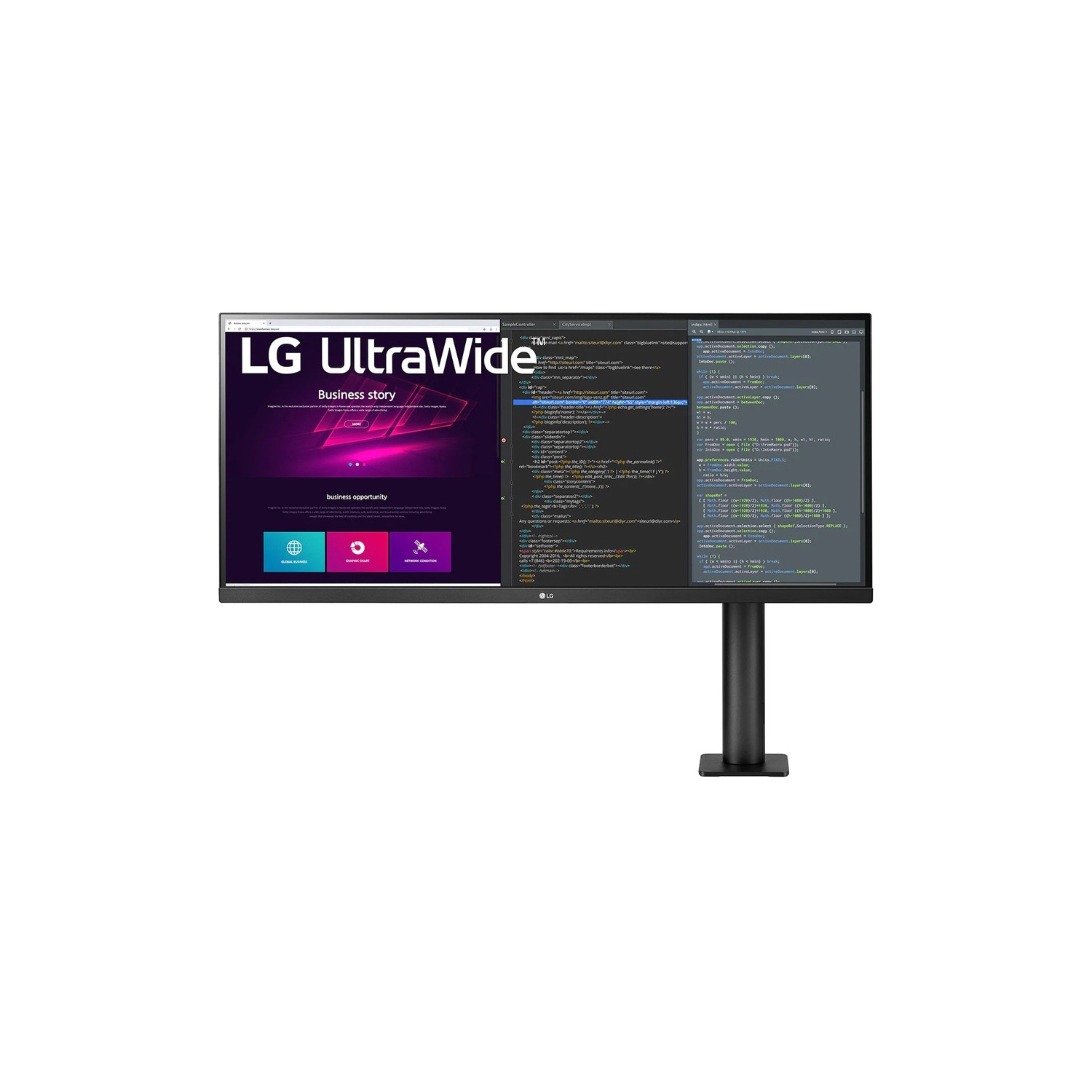 LG 34'' UltraWide Ergo QHD IPS HDR Monitor with FreeSync™ 34WN780-B
