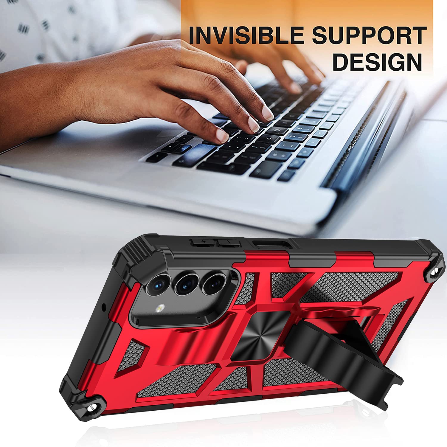 for Samsung Galaxy A13 5G Case with Screen Protector Samsung A13 5G Phone case Heavy Duty Dual Layer Silicone TPU Hard Shell