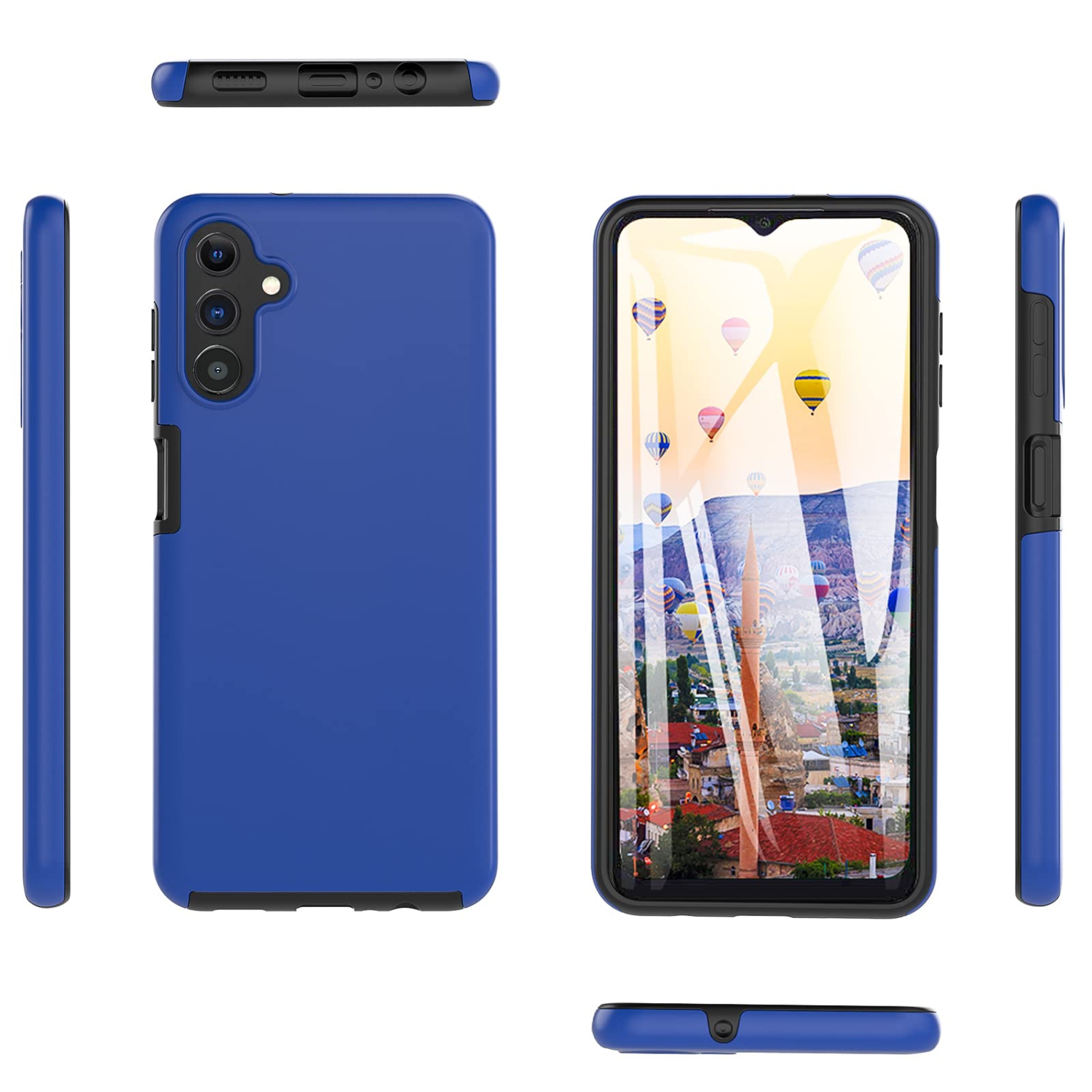 Samsung A13 Case, Samsung Galaxy A13 5G Case, Fin2feel Full Body Shockproof Bumper Case with Built-in Screen Protector Scrat