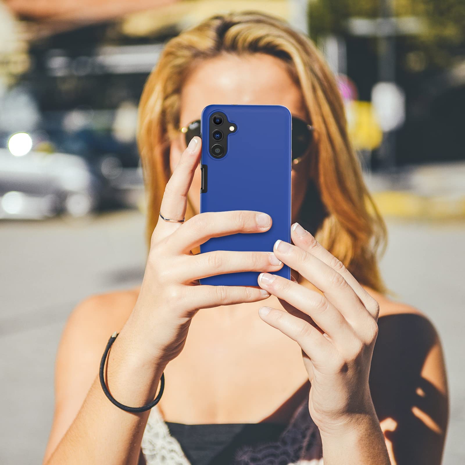 Samsung A13 Case, Samsung Galaxy A13 5G Case, Fin2feel Full Body Shockproof Bumper Case with Built-in Screen Protector Scrat