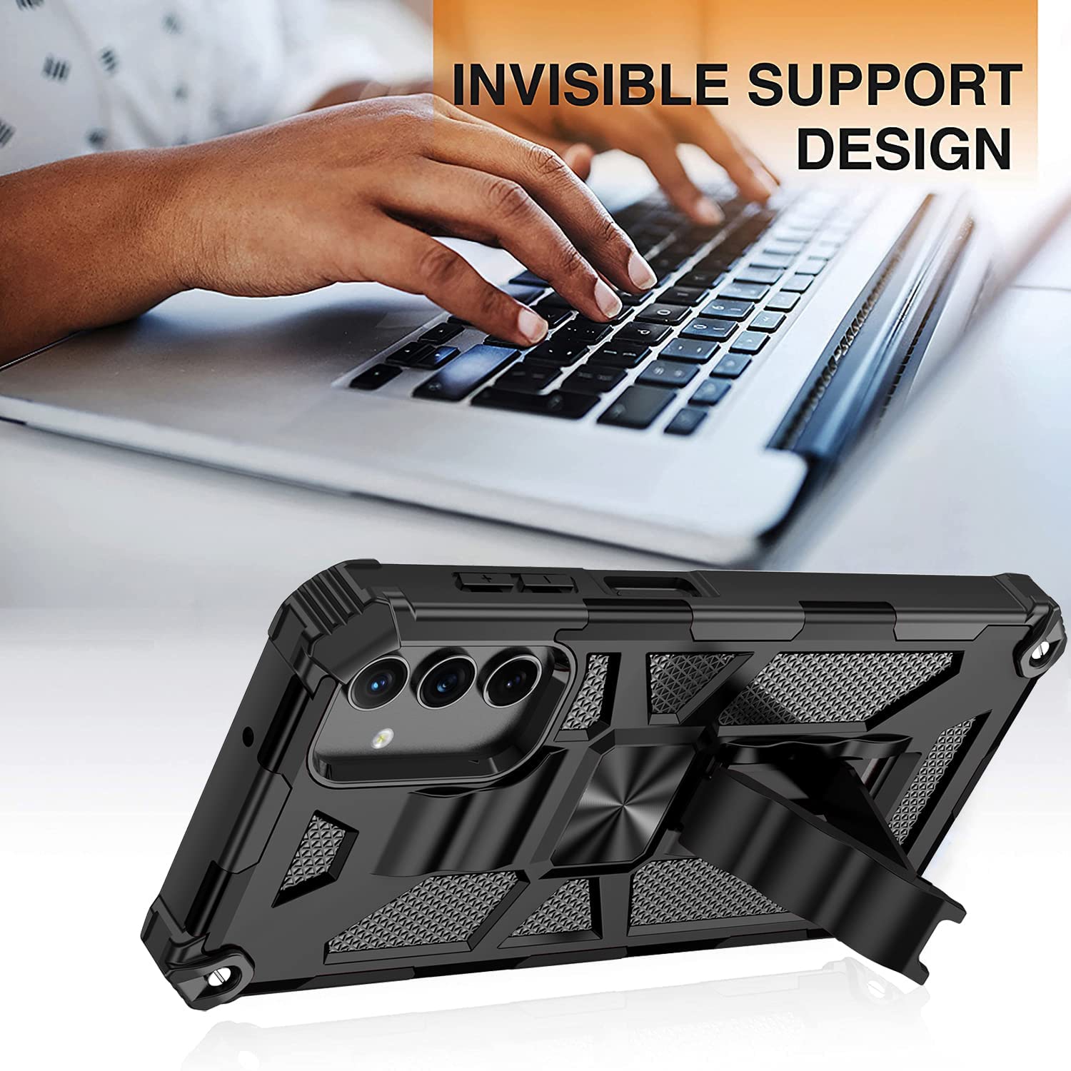 for Samsung Galaxy A13 5G Case with Screen Protector Samsung A13 5G Phone case Heavy Duty Dual Layer Silicone TPU Hard Shell