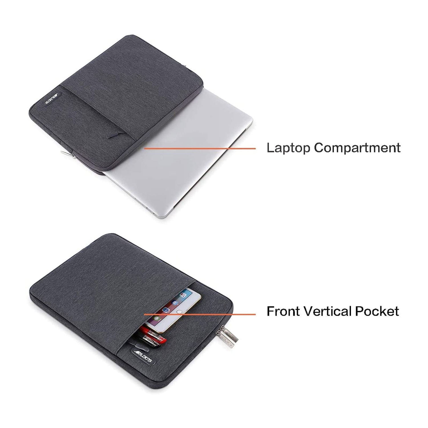 MOSISO Laptop Sleeve Bag Compatible with MacBook Air/Pro Retina, 13-13.3 inch Notebook,Compatible with MacBook Pro 14 inch 2